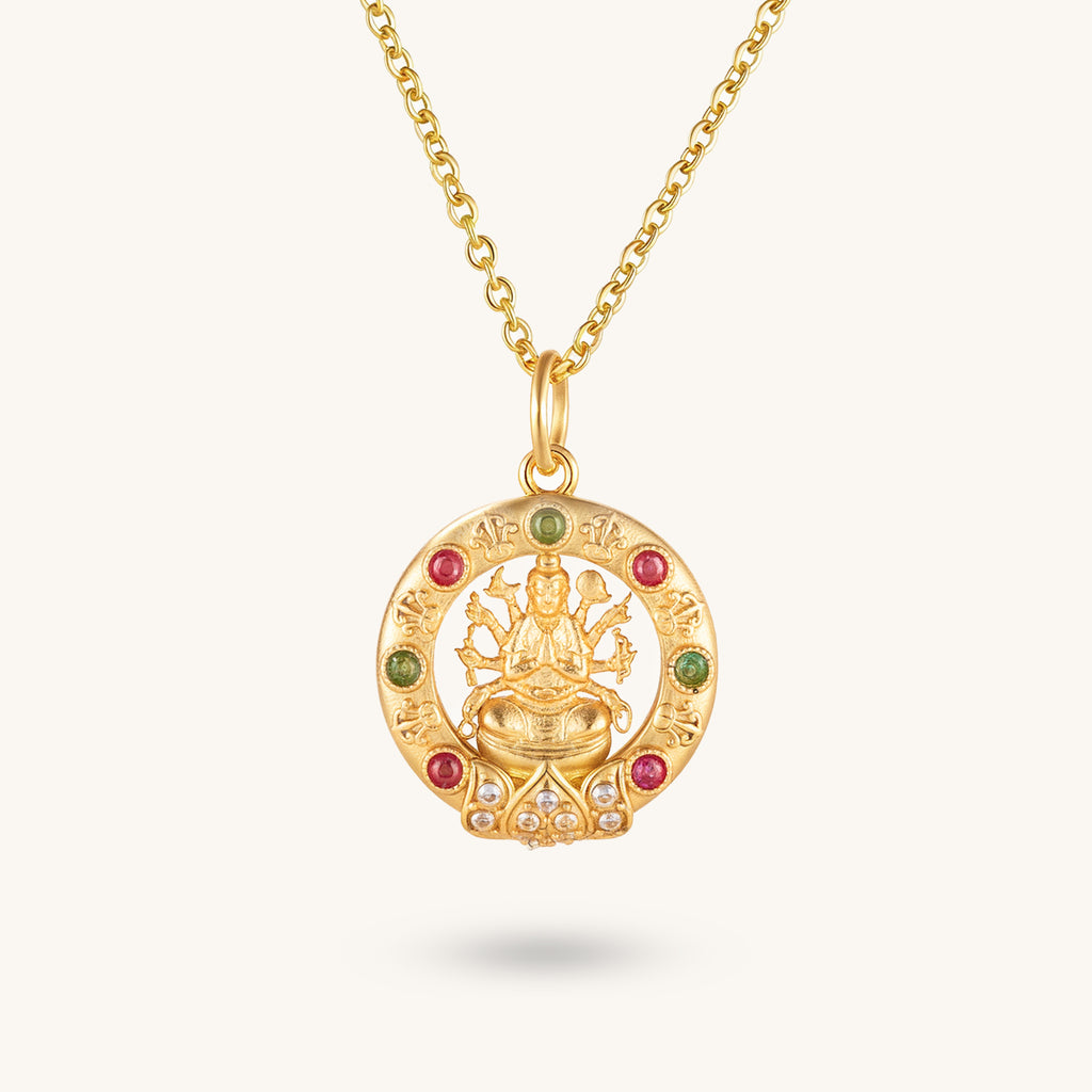 Compassion Guardian – Thousand-Hand Guanyin Crystal Pendant