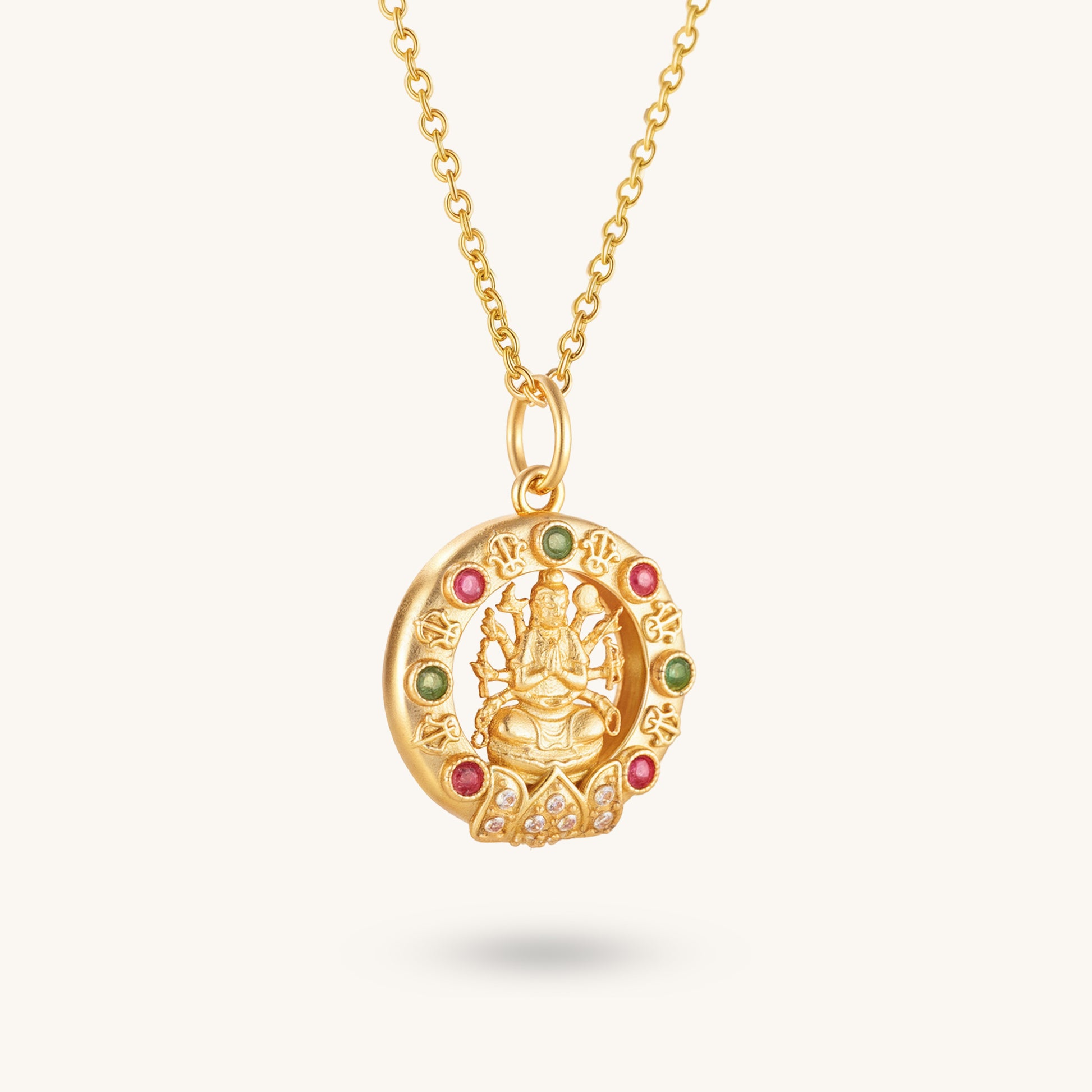 Compassion Guardian – Thousand-Hand Guanyin Crystal Pendant