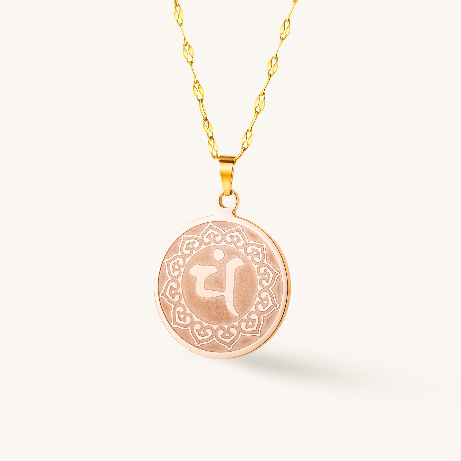 White Robed Bodhisattva Mantra Talisman, 'Lotus & Light'
