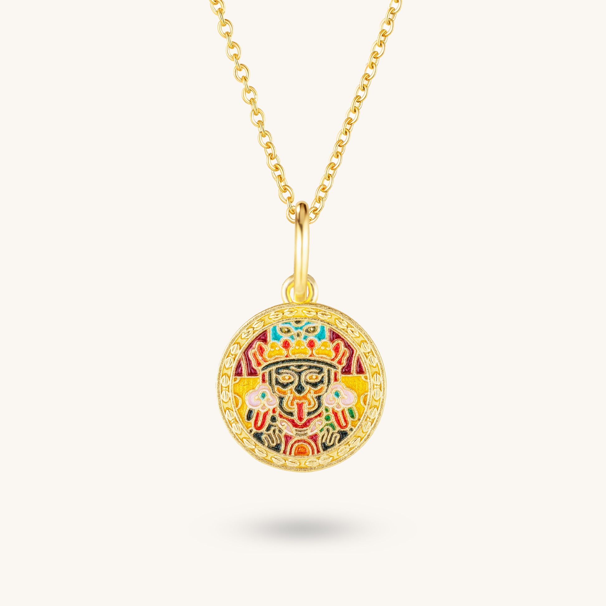 Zakiram & Five Golden Scriptures – Dual-Sided Spiritual Pendant