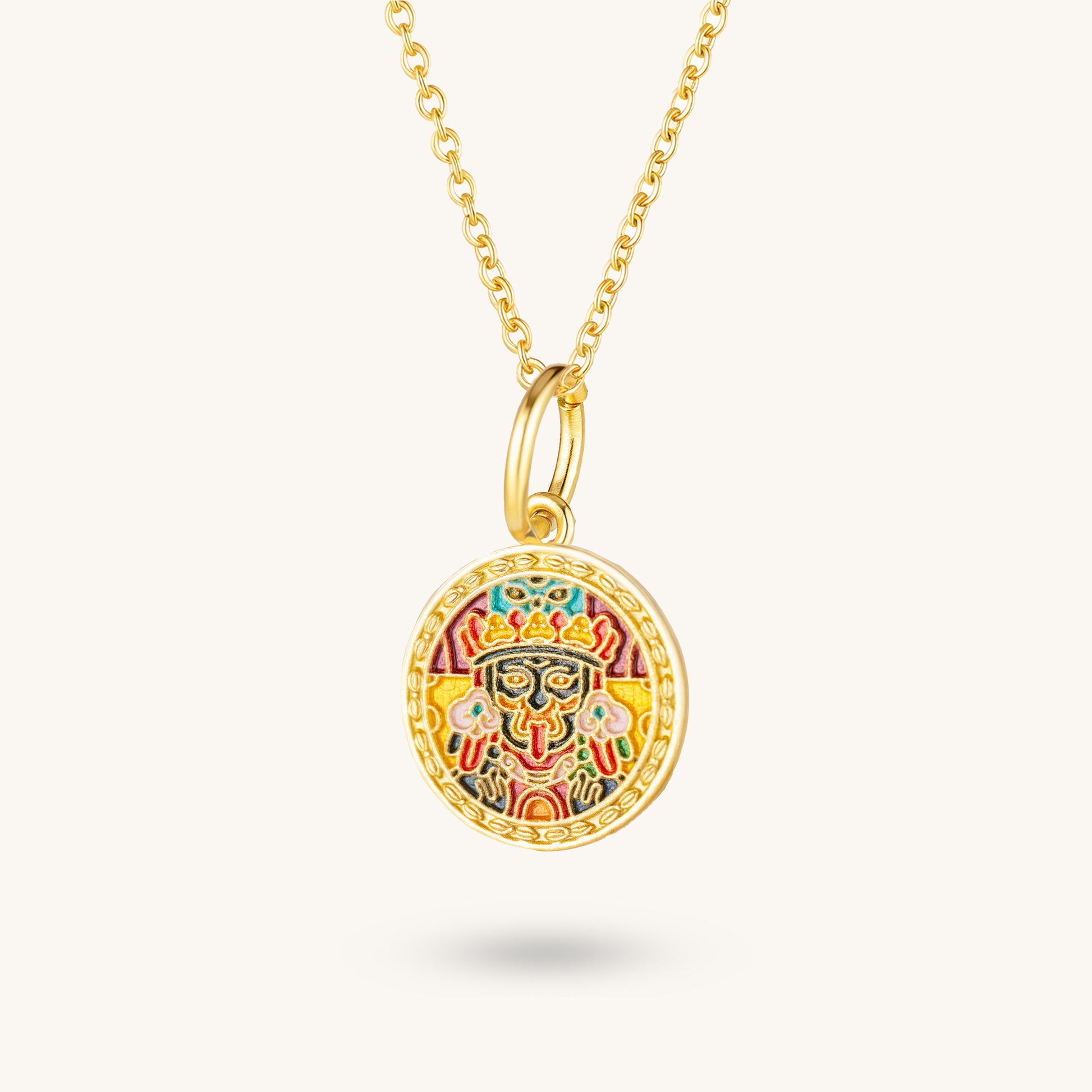 Zakiram & Five Golden Scriptures – Dual-Sided Spiritual Pendant