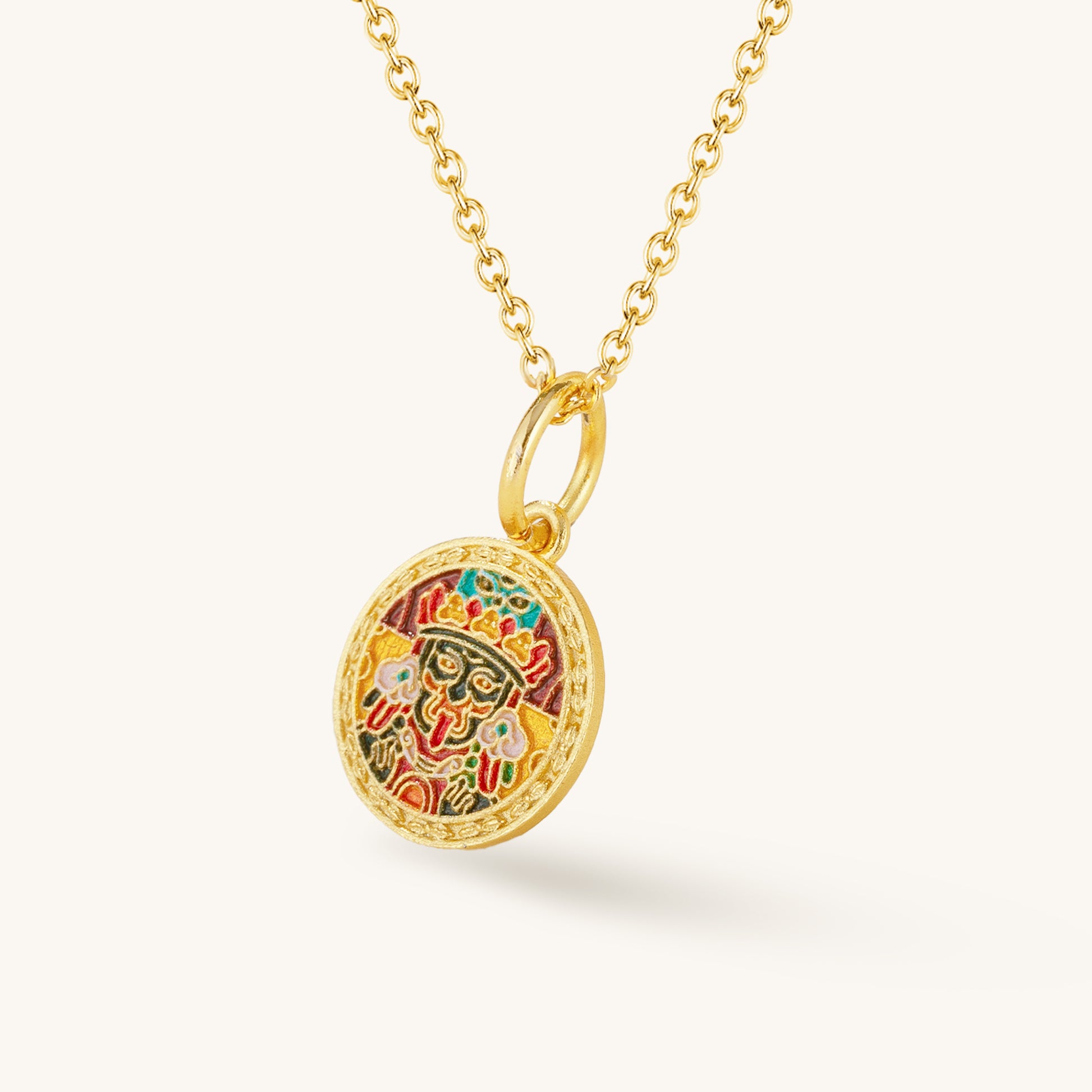 Zakiram & Five Golden Scriptures – Dual-Sided Spiritual Pendant
