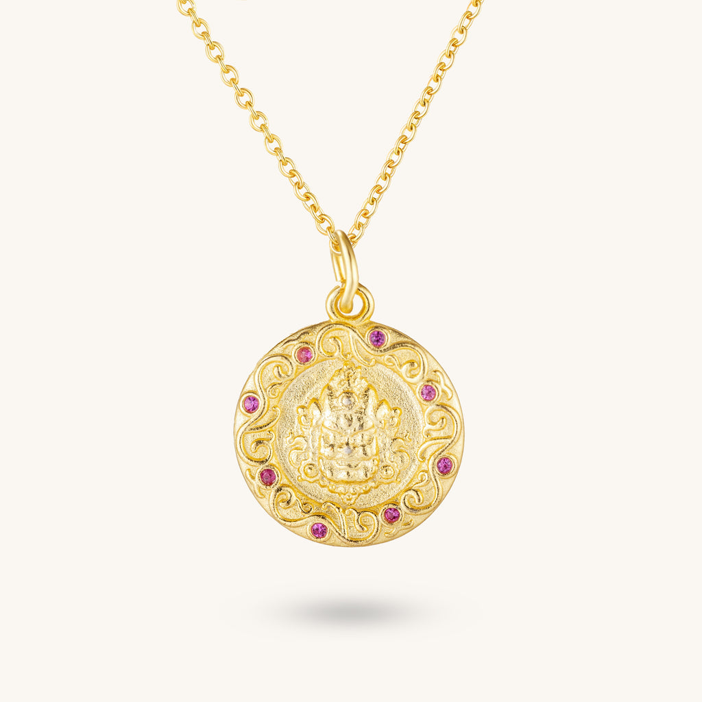 Yellow Jambhala – Blessings of Wealth & Fortune Pendant