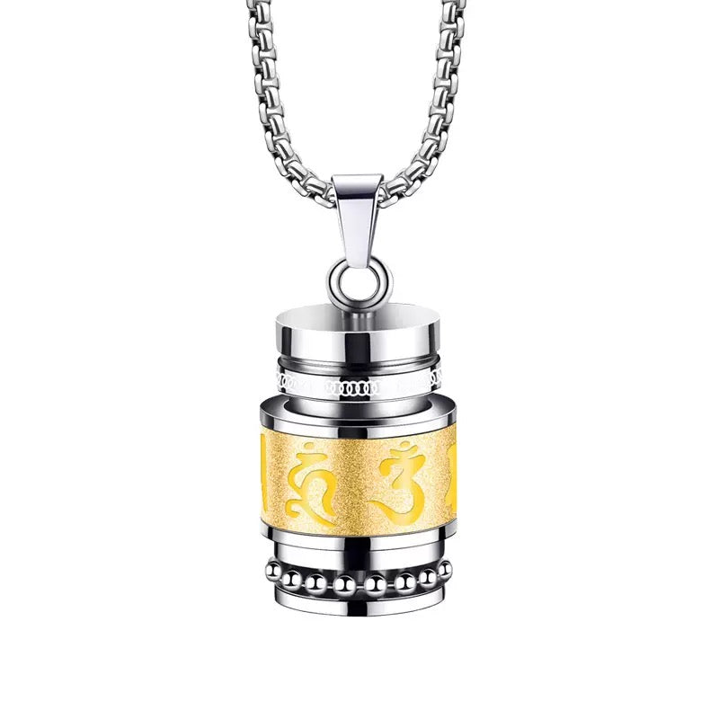 Six True Words Surangama Mantra Necklace, 'Surging Power'