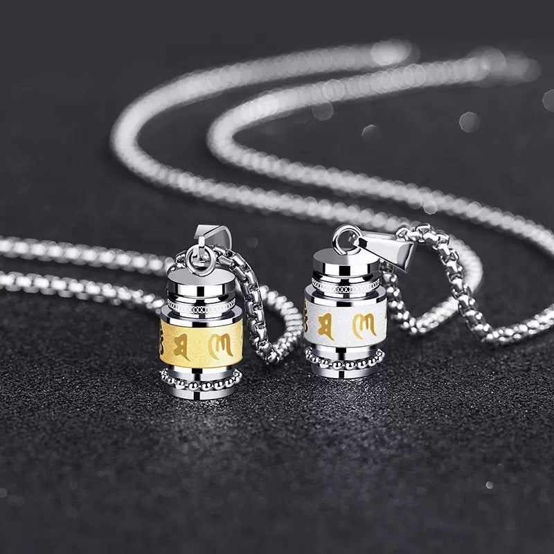 Six True Words Surangama Mantra Necklace, 'Surging Power'