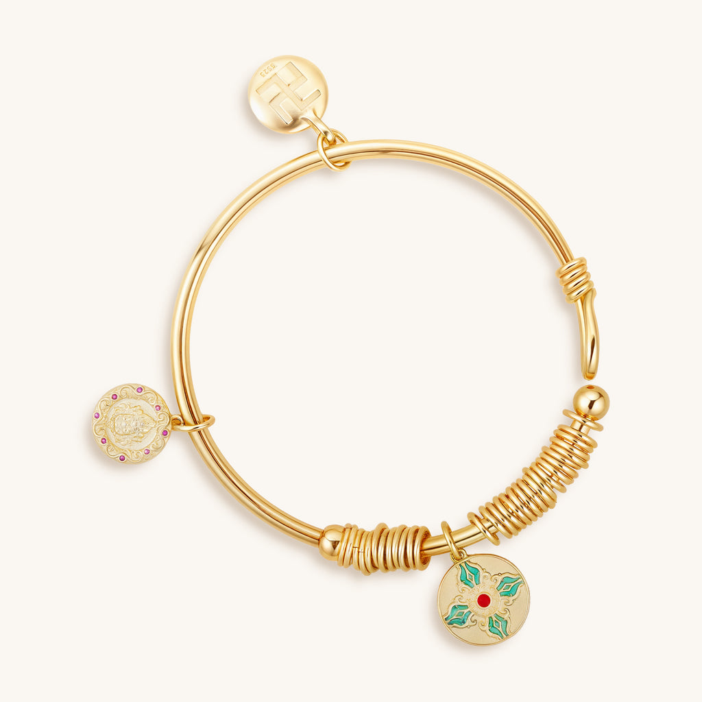 Vajra, Mantra & Prosperity – Spiritual Charm Bracelet