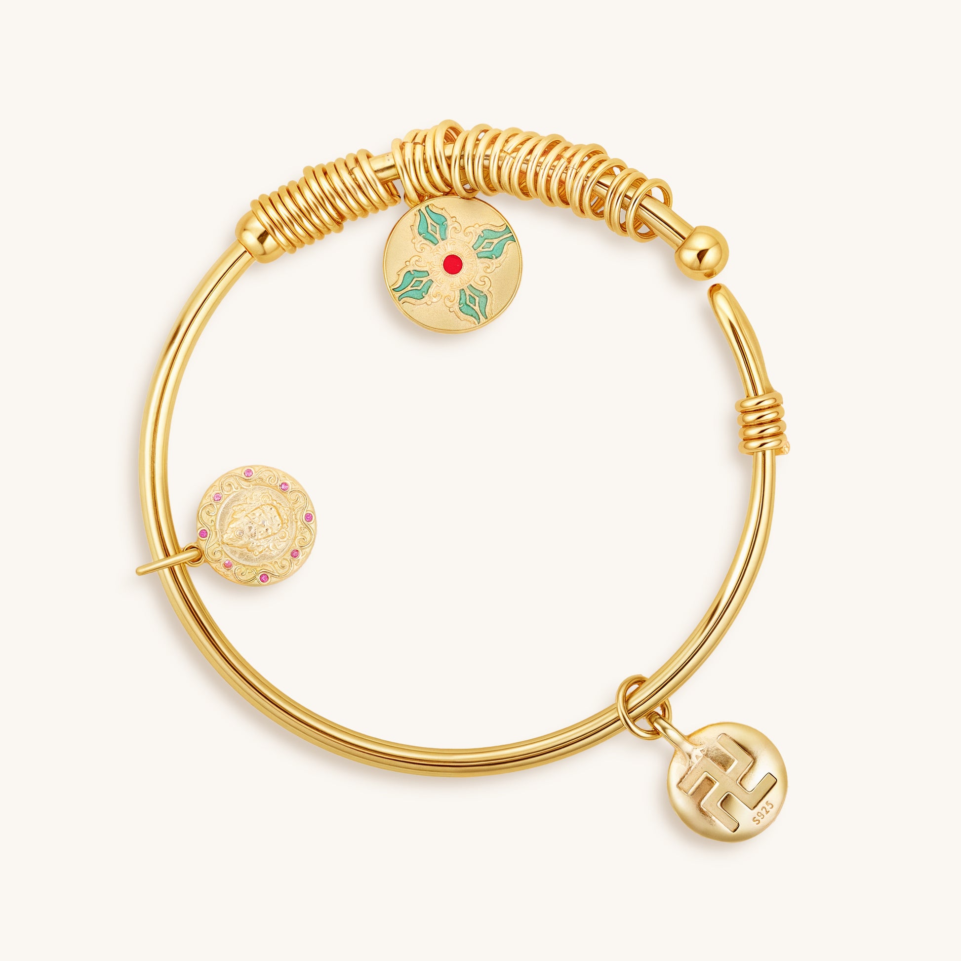Vajra, Mantra & Prosperity – Spiritual Charm Bracelet