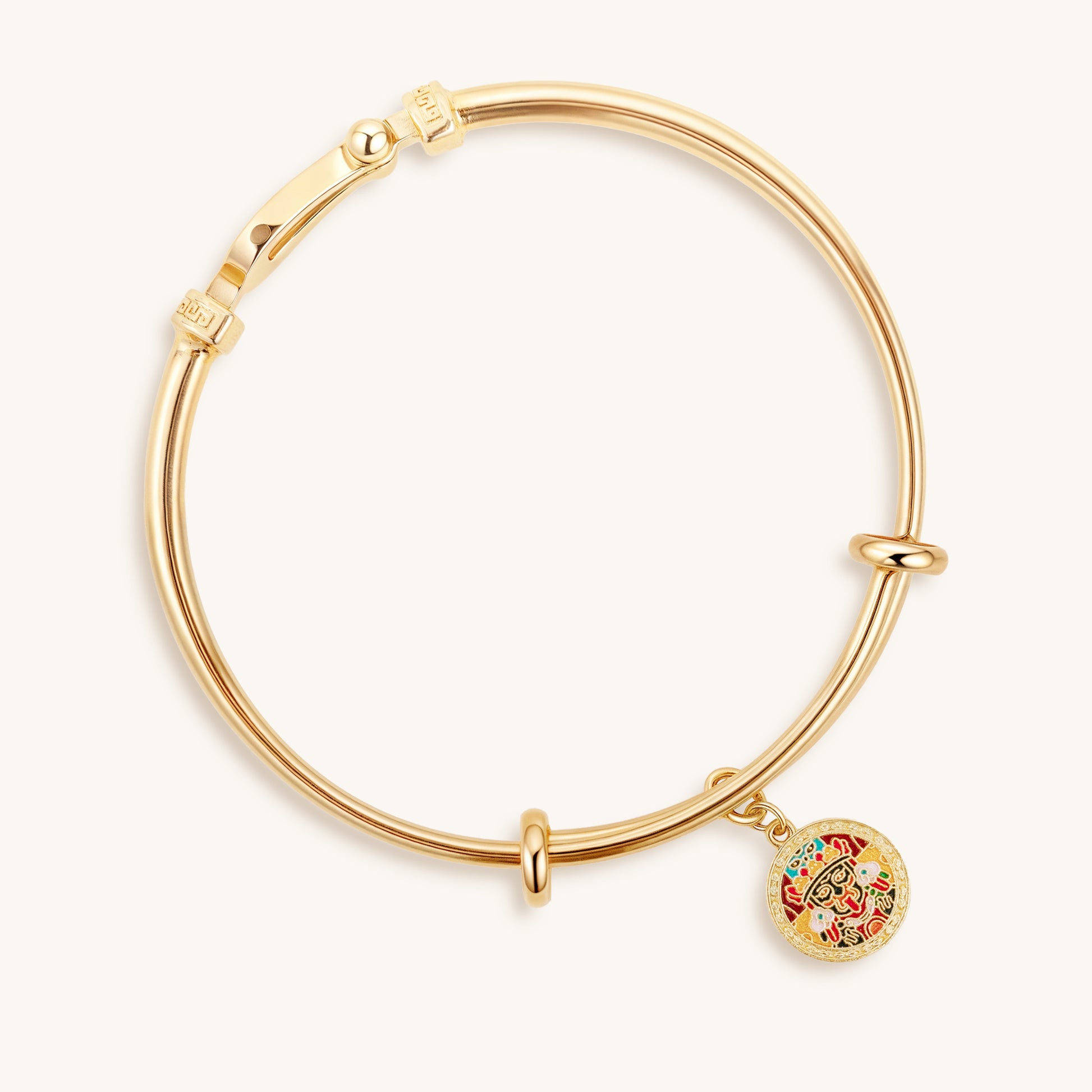 Zakiram & Five Golden Lines Dual-Sided Horseshoe Clasp Bracelet