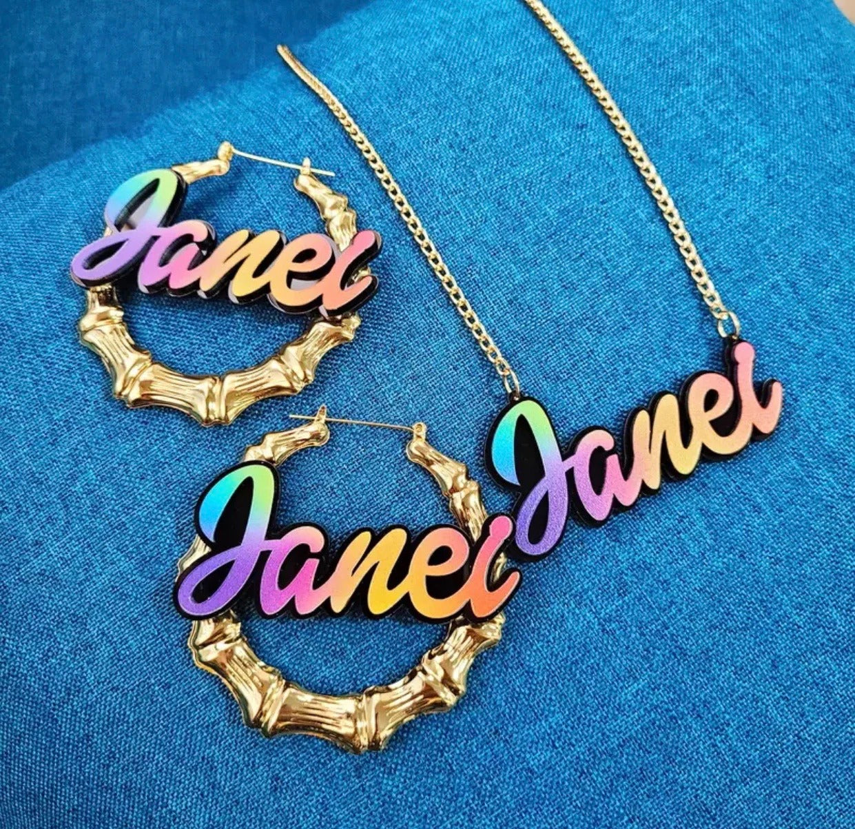 Custom-Color Earring & Necklace Set