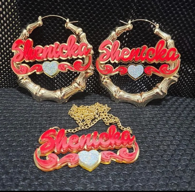 Custom-Color Earring & Necklace Set