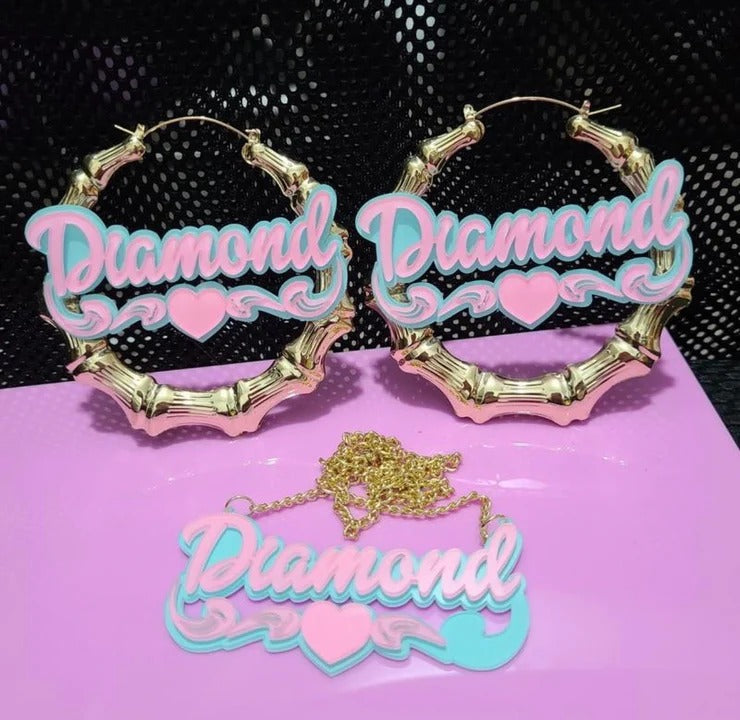 Custom-Color Earring & Necklace Set