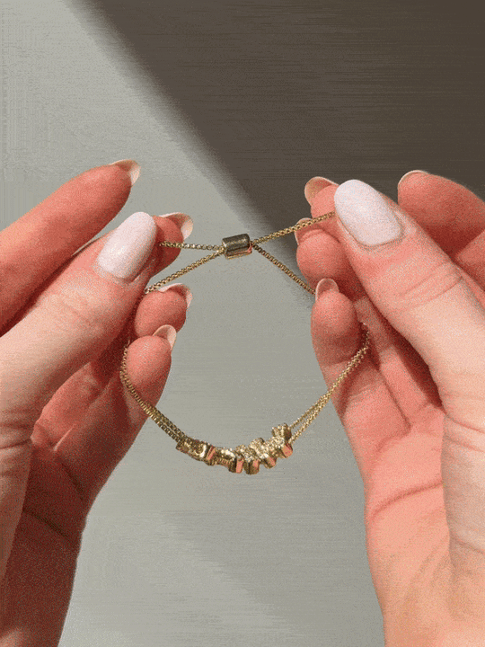 Custom Diamond-Encrusted Oversized Letter Bracelet
