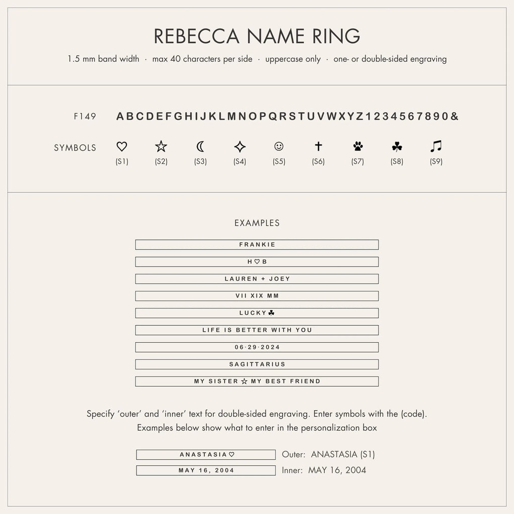 Custom Engraved Skinny Band Ring