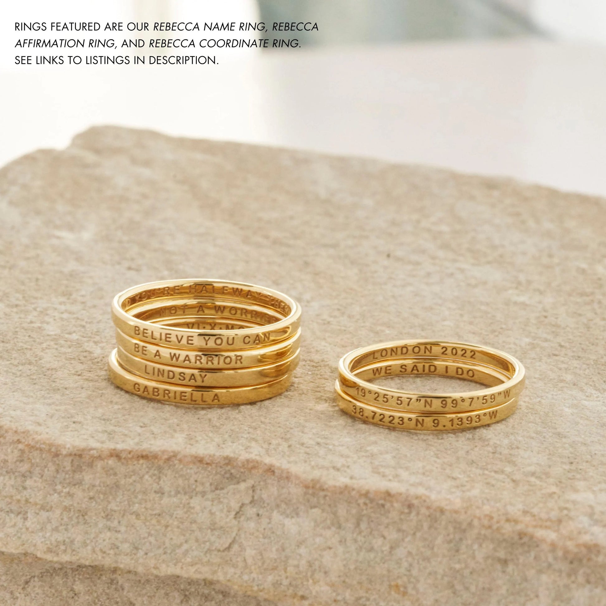 Custom Engraved Skinny Band Ring