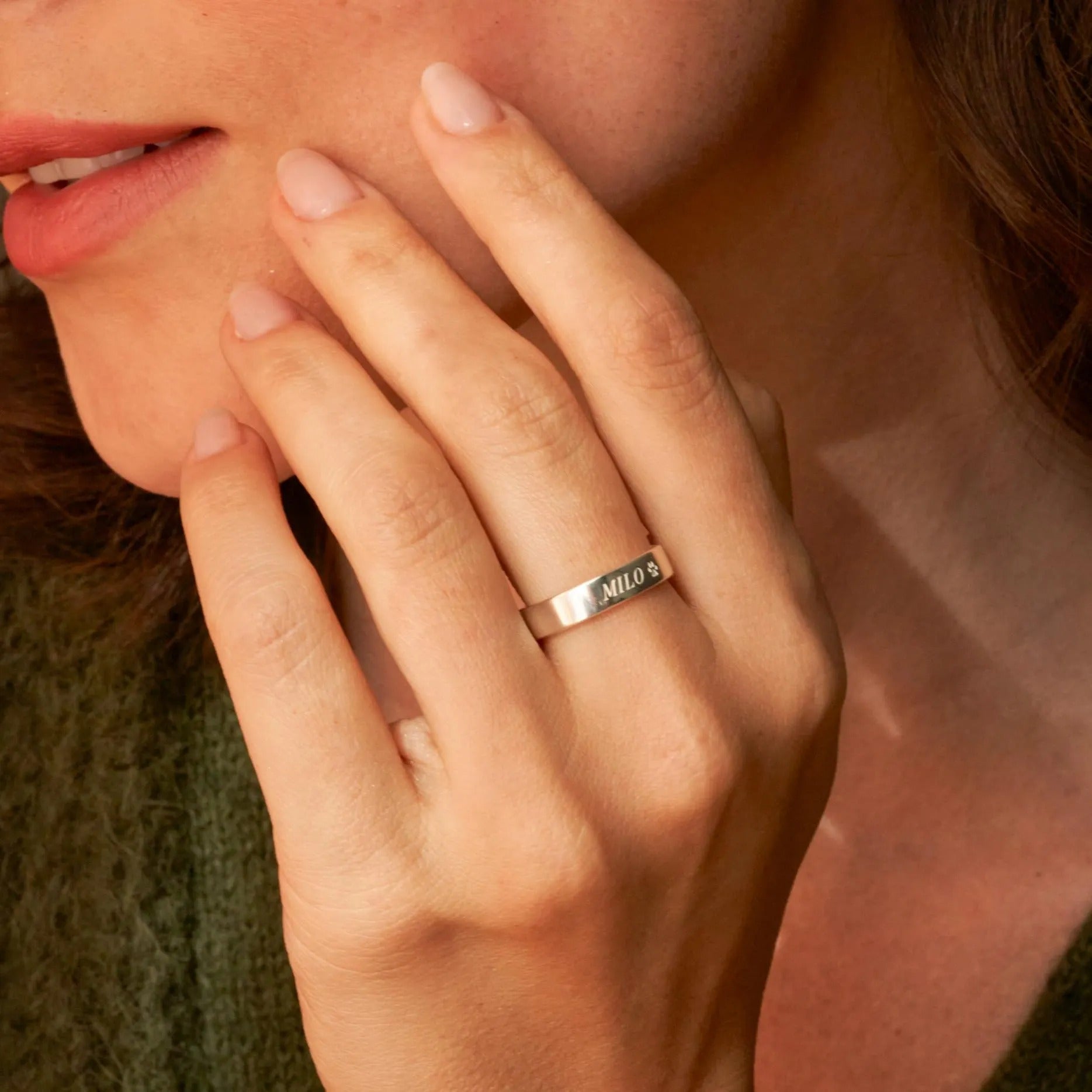 Custom Engraved Wedding Band