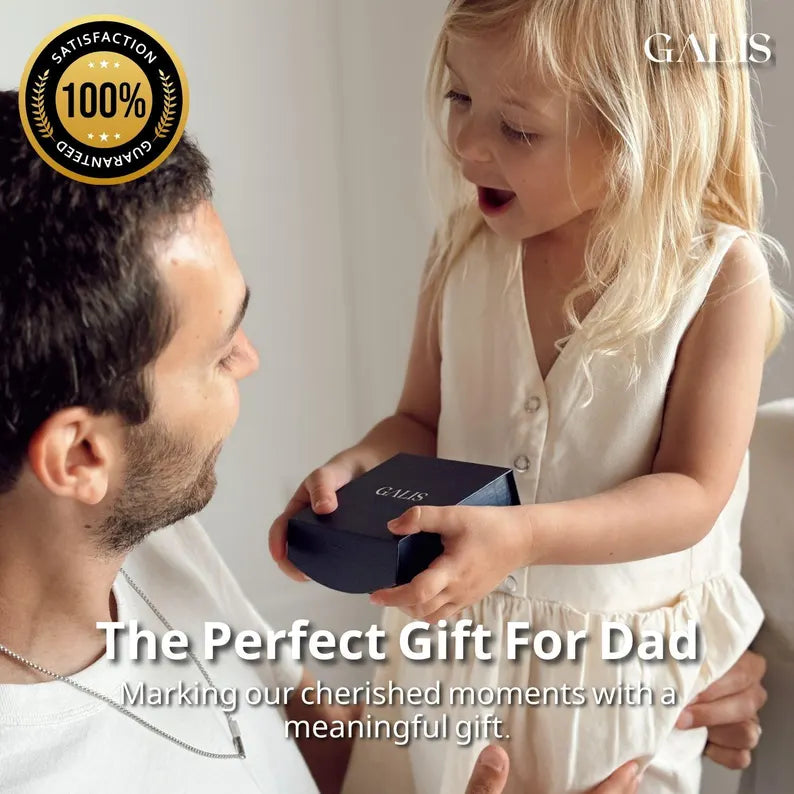 Custom Father's Day & Valentine's Day Gift - Engraved Daddy Necklace