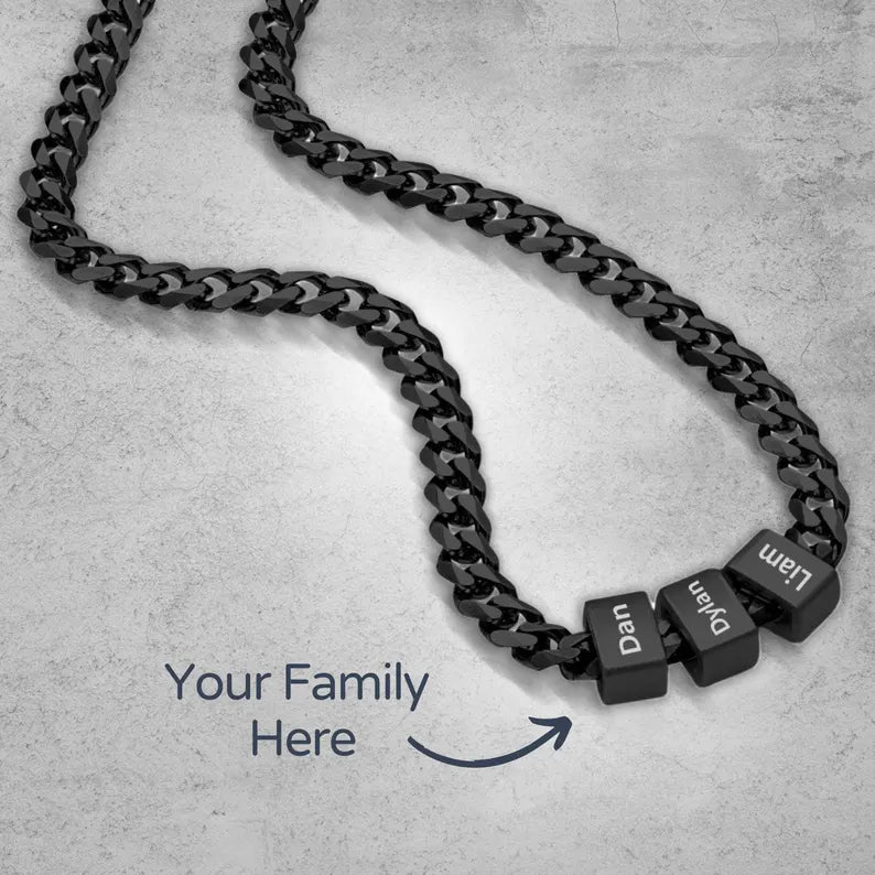 Custom Father's Day & Valentine's Day Gift - Engraved Daddy Necklace