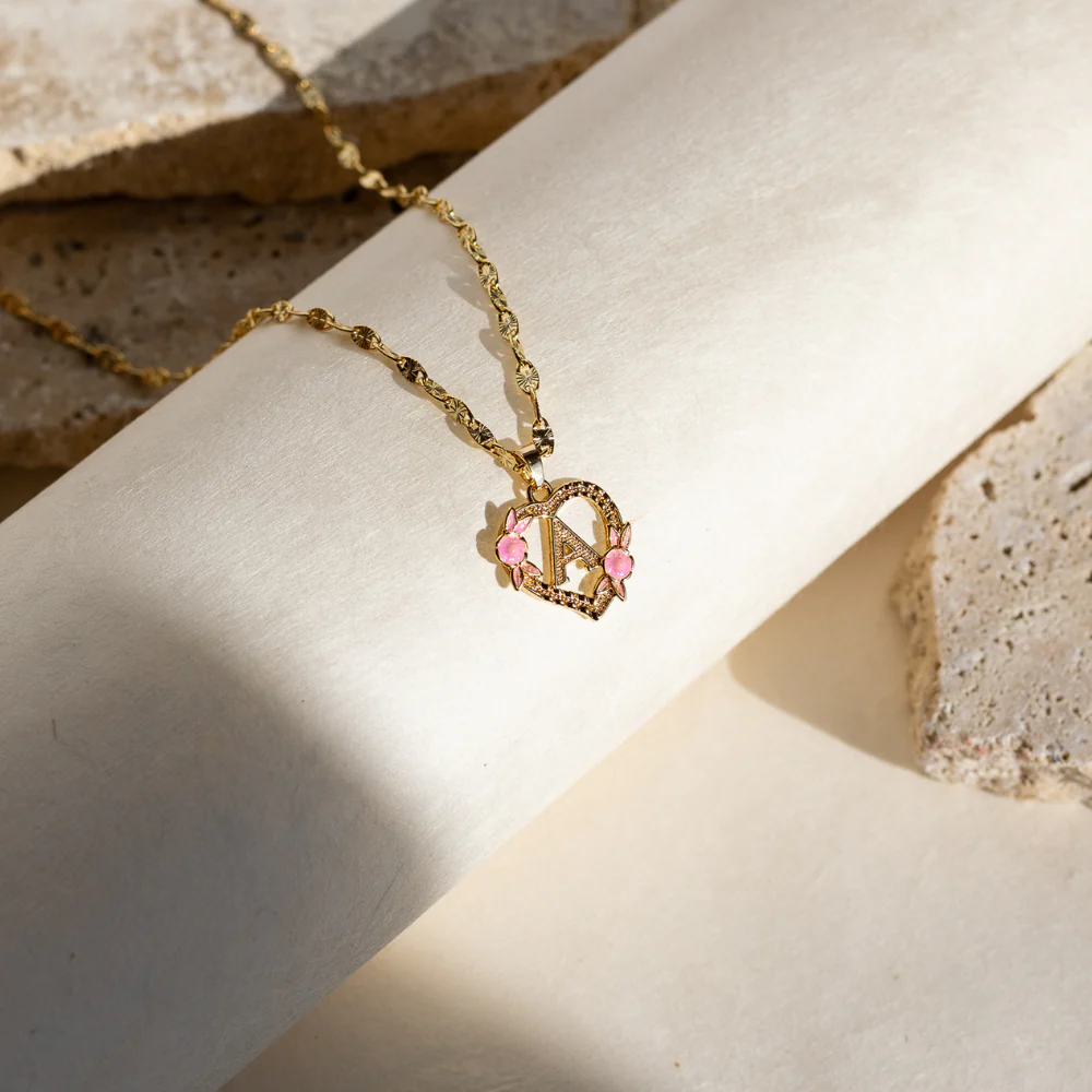 Custom Flower Necklace with Clip-on Chain