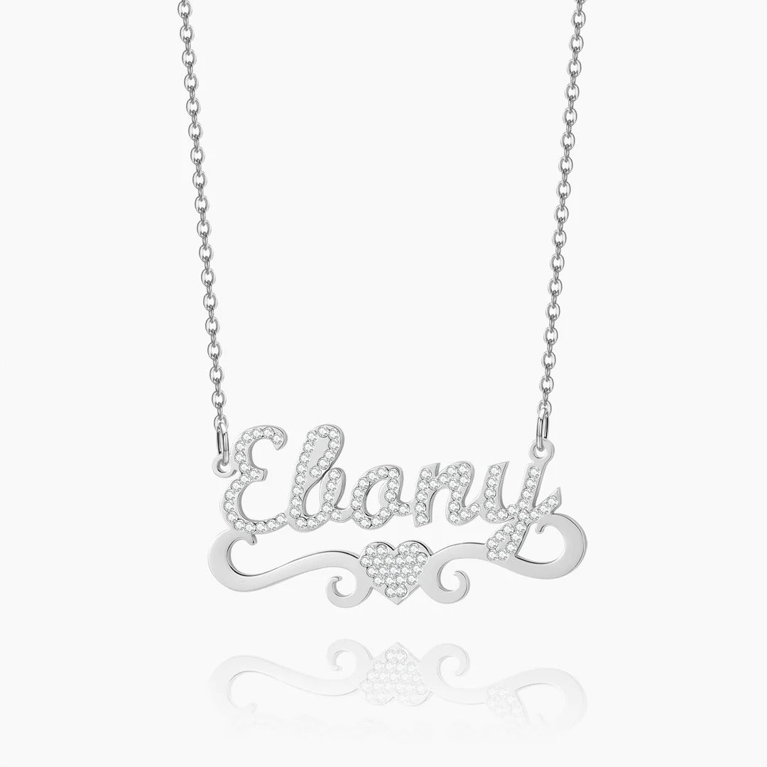 Custom Heart Name Necklace