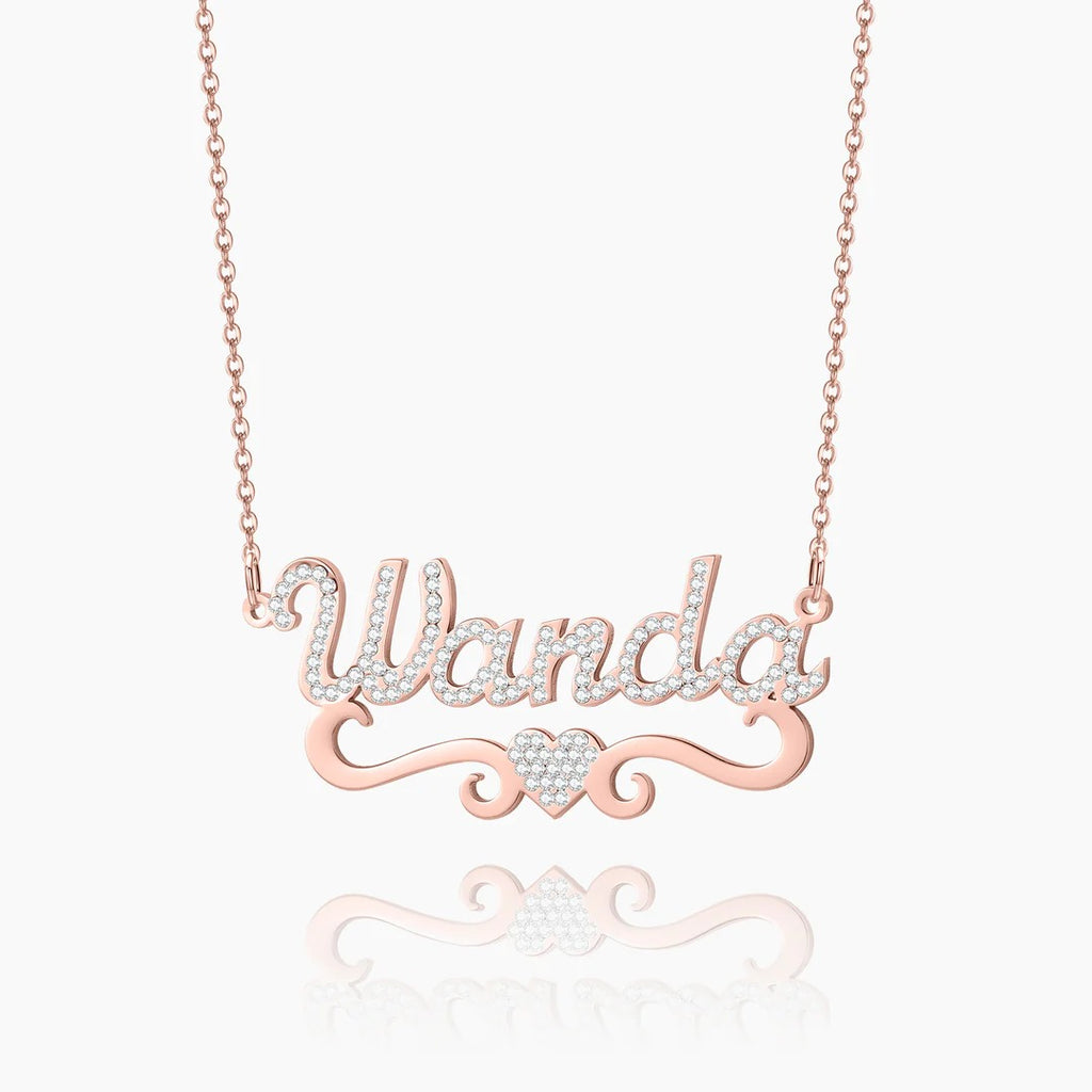 Custom Heart Name Necklace