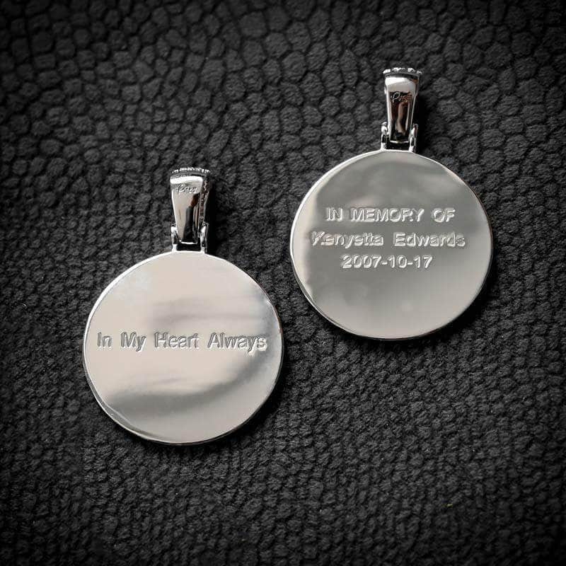 Custom Picture Pendant Necklace | Handcrafted Photo Locket with Personalized Engraving