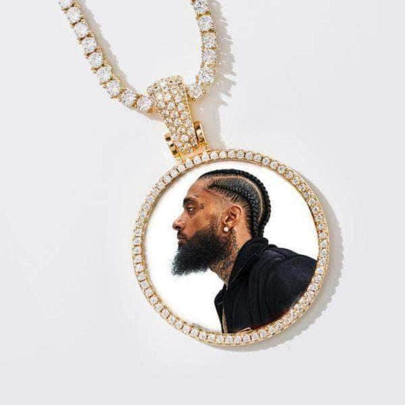 Custom Picture Pendant Necklace | Handcrafted Photo Locket with Personalized Engraving