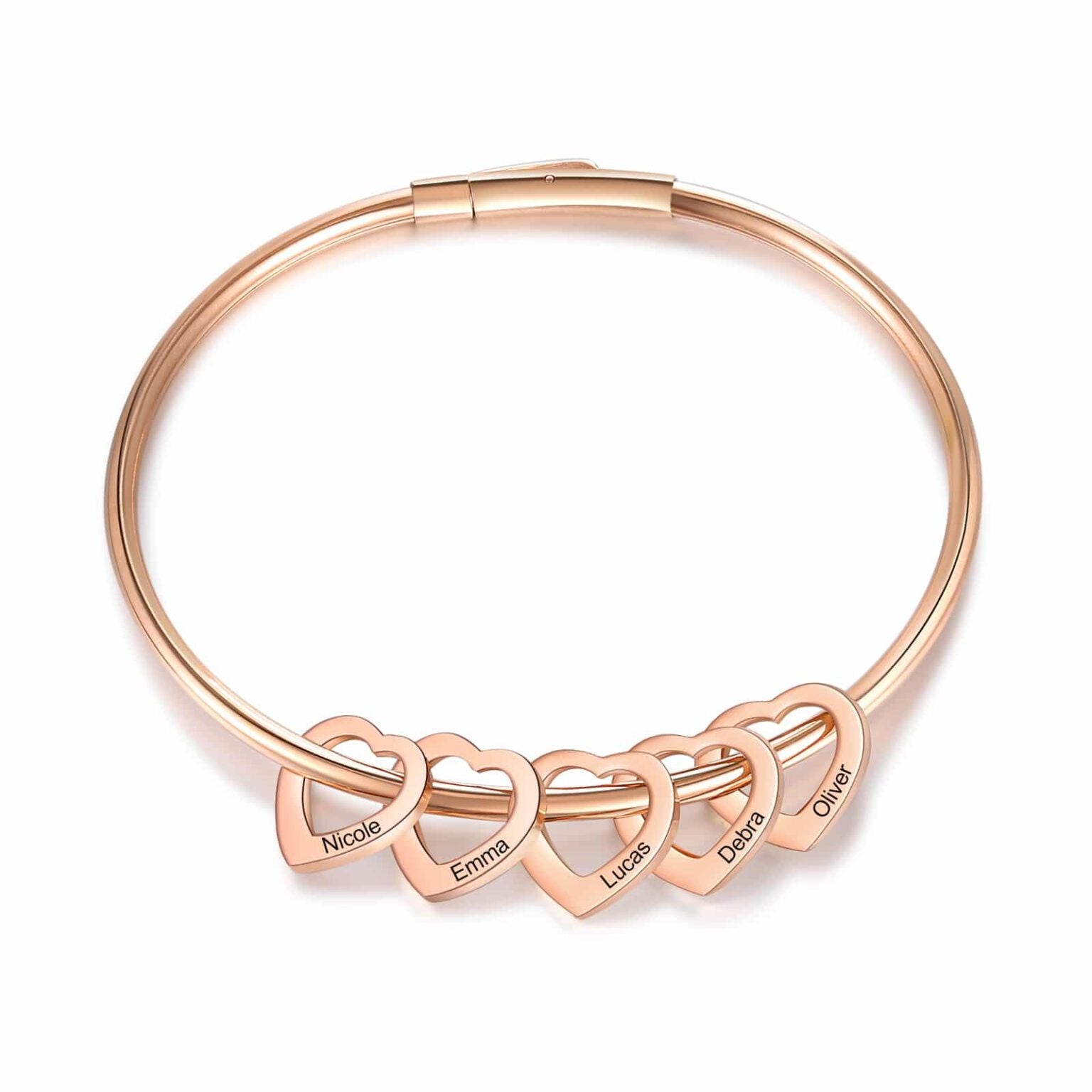 DIY Heart Bracelet for Women | Stainless Steel Engravable Mother's Day Gift