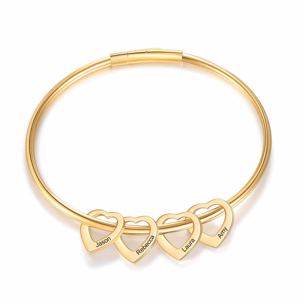DIY Heart Bracelet for Women | Stainless Steel Engravable Mother's Day Gift