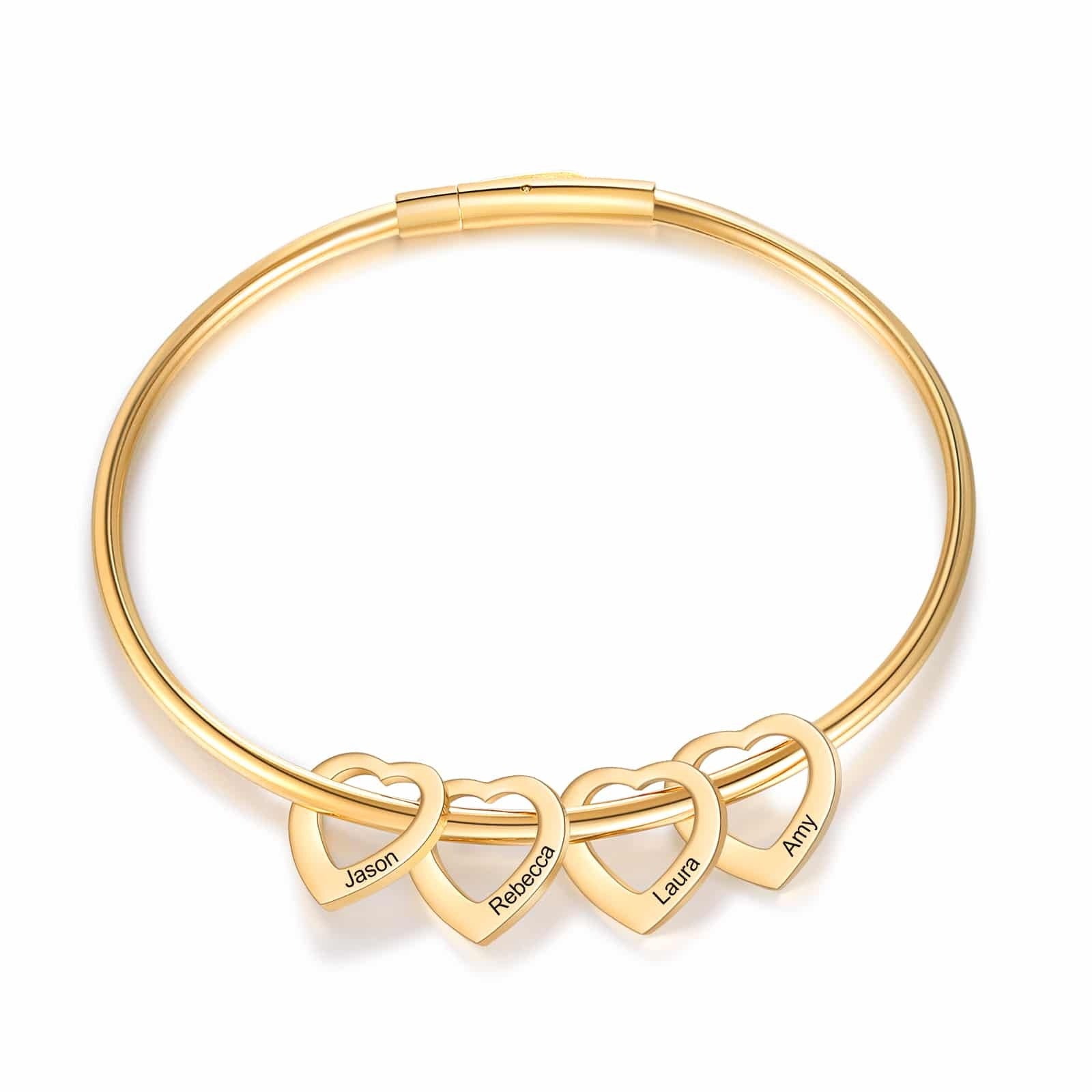 DIY Heart Bracelet for Women | Stainless Steel Engravable Mother's Day Gift