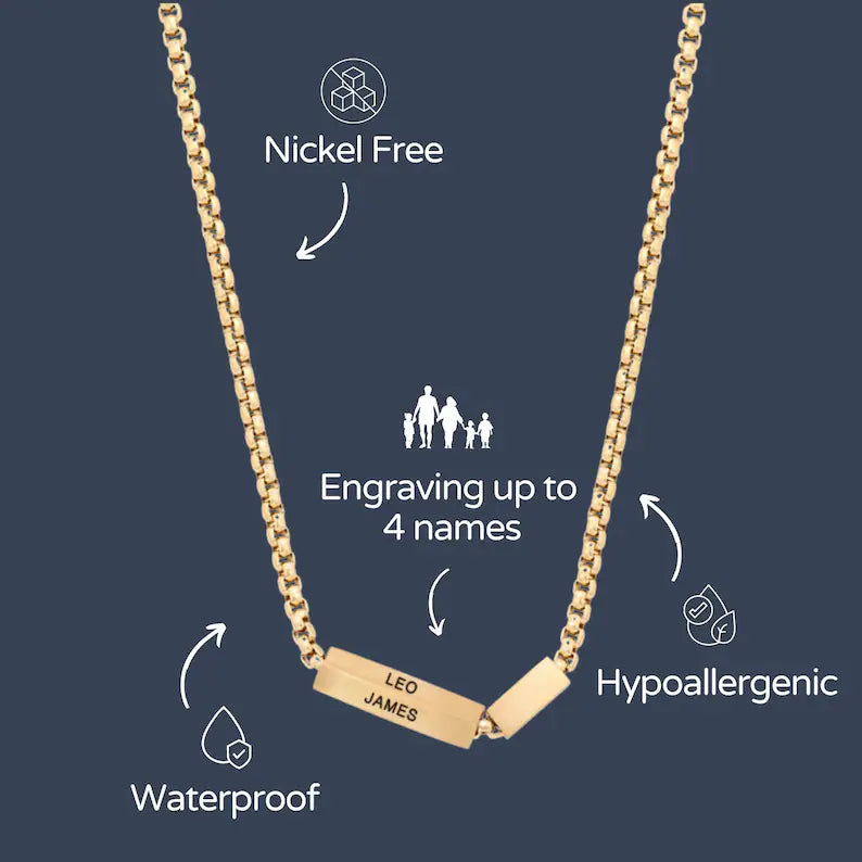 Father’s Day Gift –unique father's day gifts from kids Necklace
