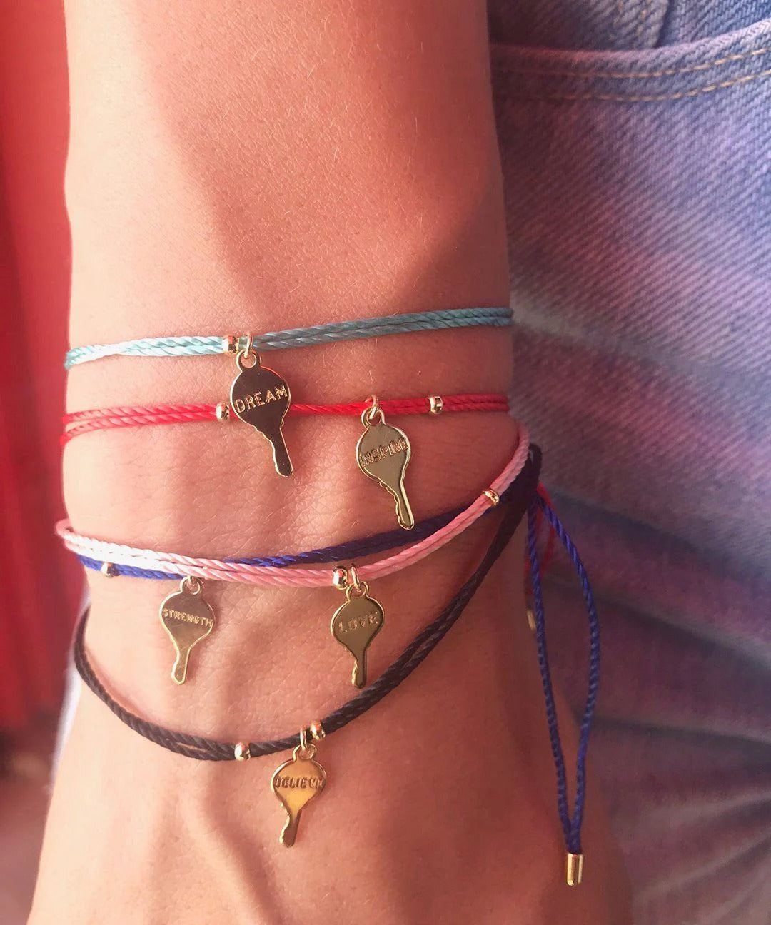 Gold Key Color Bracelet