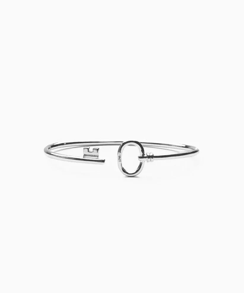 Key Wrap Metal Cuff Bracelet