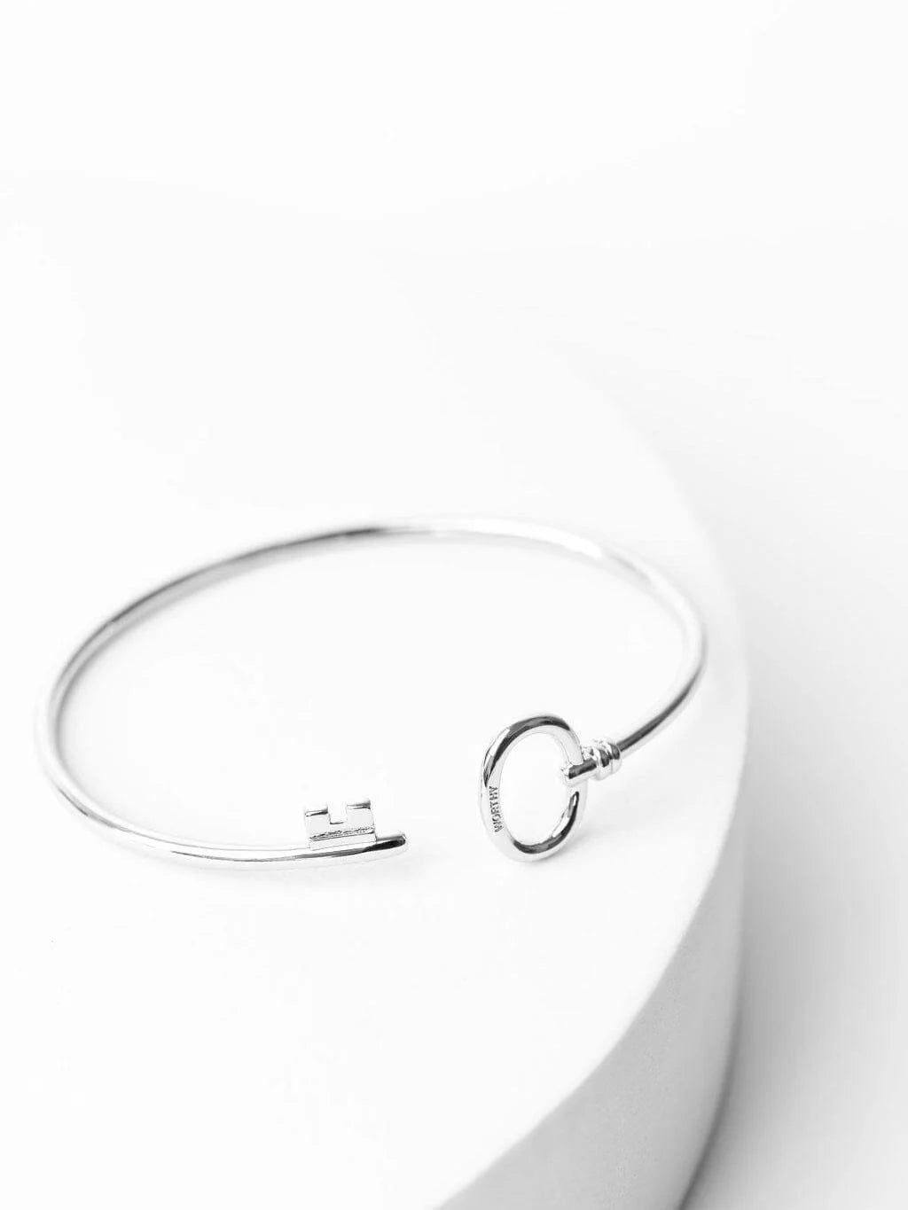 Key Wrap Metal Cuff Bracelet