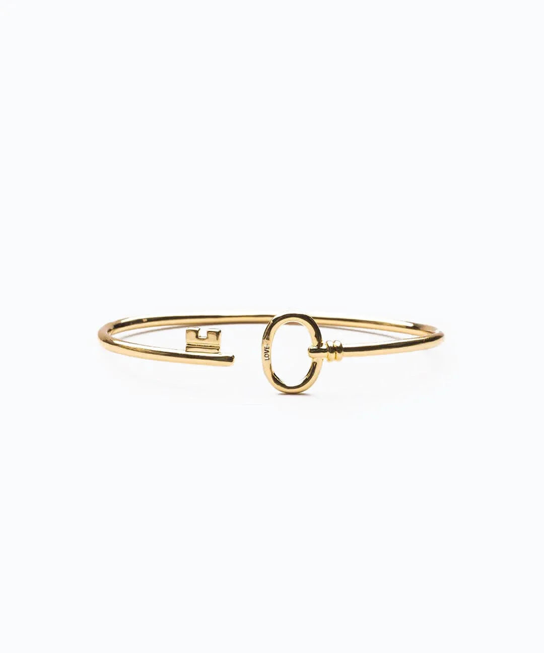 Key Wrap Metal Cuff Bracelet