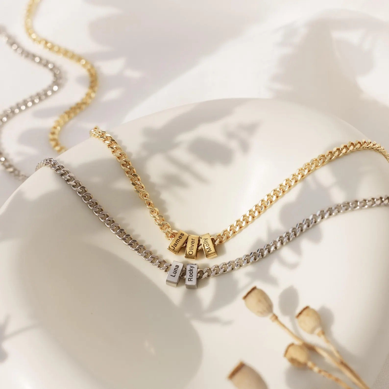 Men's Stainless Steel Cuban Link Chain - Father's Day Gift - DIY Customizable