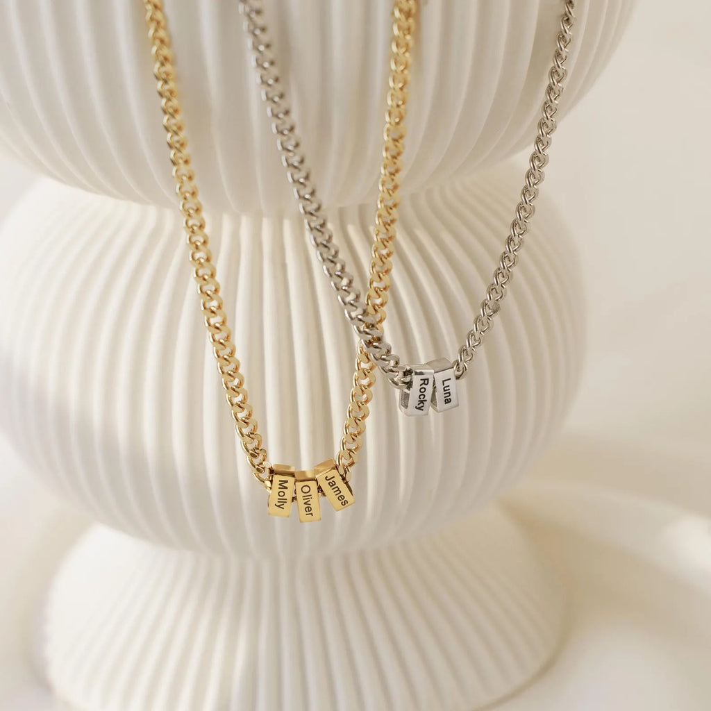 Men's Stainless Steel Cuban Link Chain - Father's Day Gift - DIY Customizable