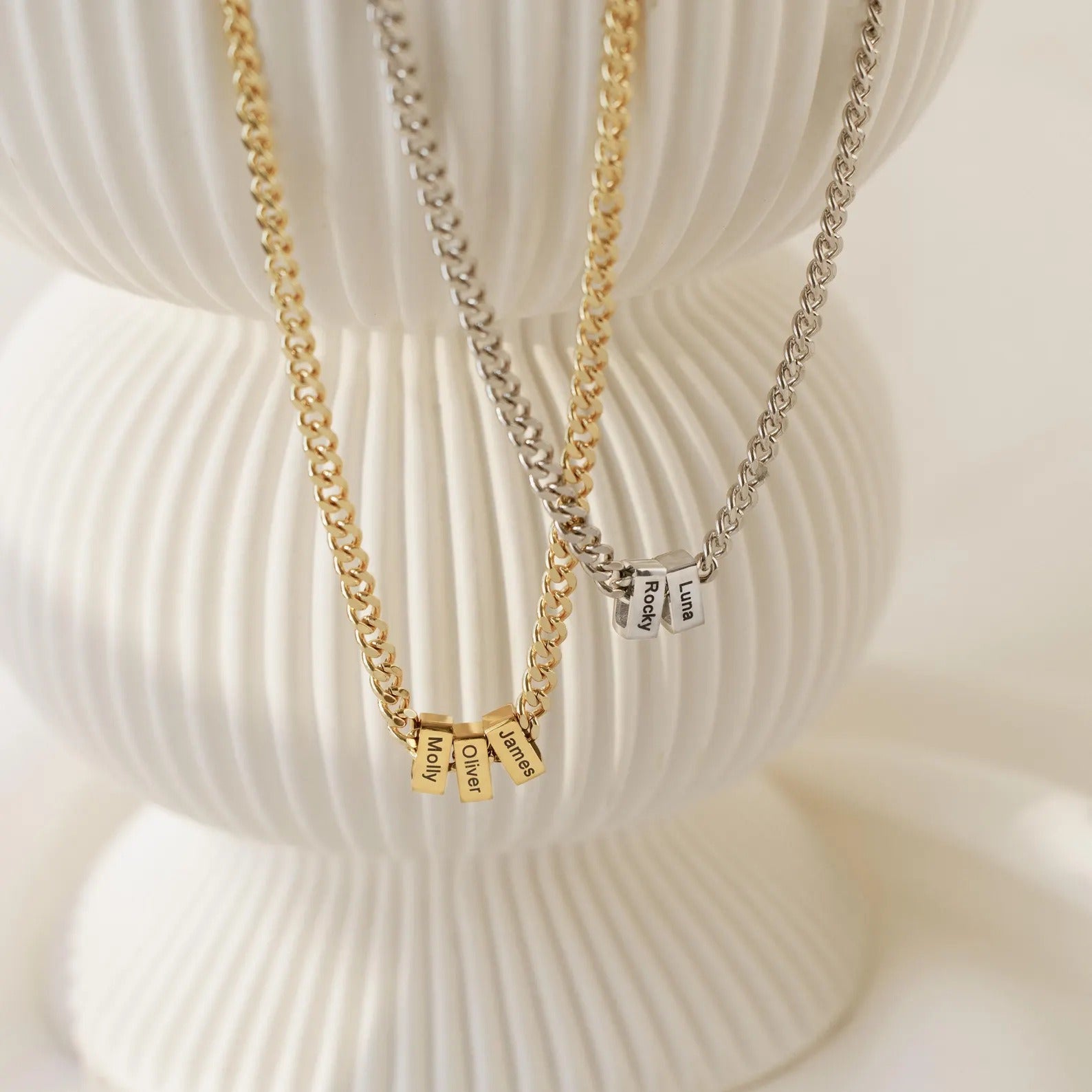 Men's Stainless Steel Cuban Link Chain - Father's Day Gift - DIY Customizable