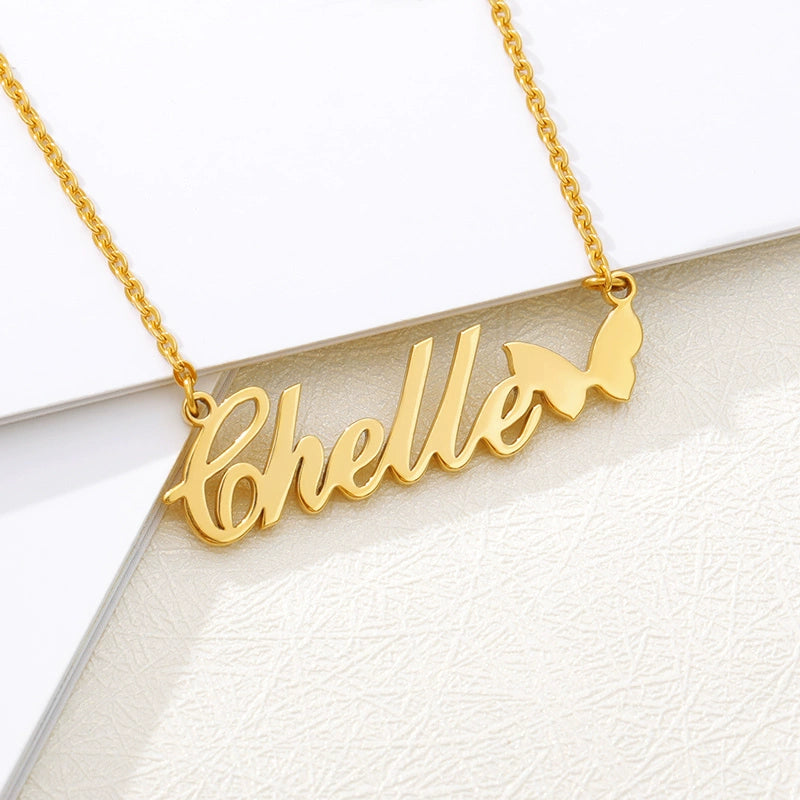 Necklace name custom DIY letter collarbone chain