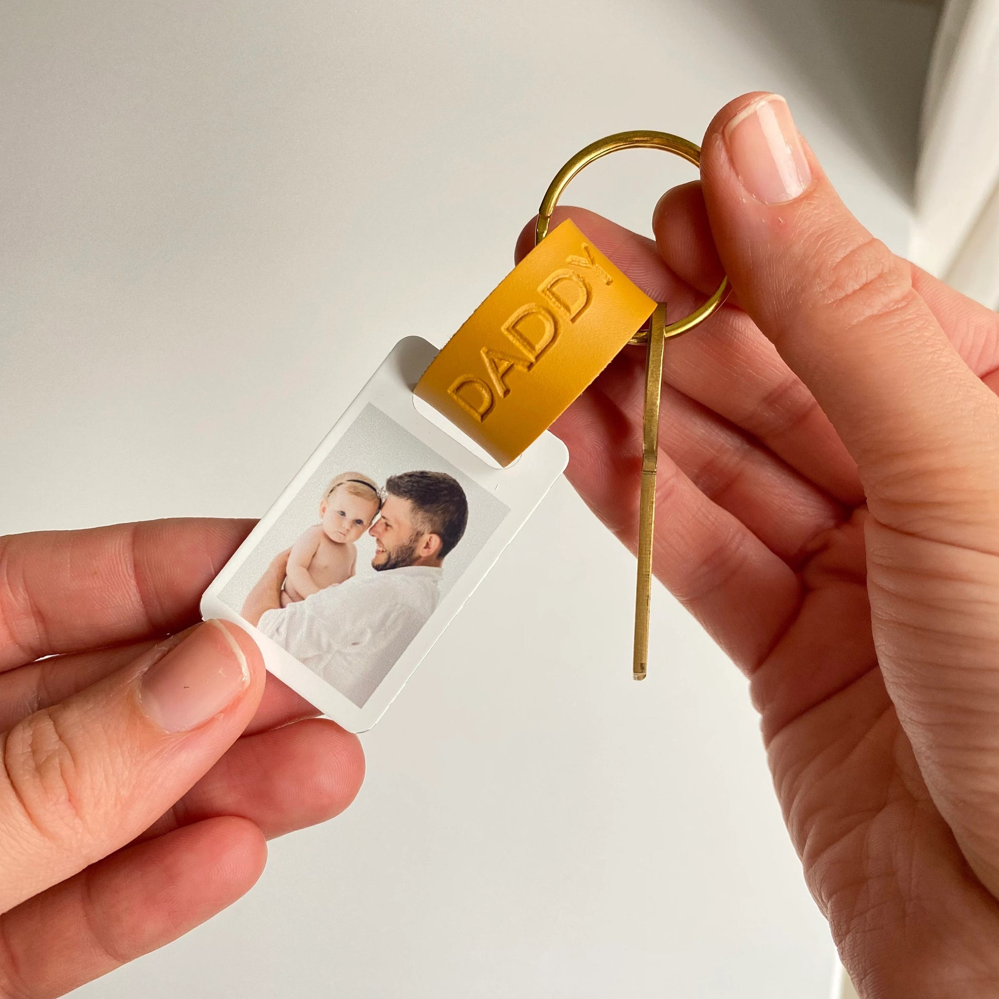 Personalised Dad Photo Keyring Keychain