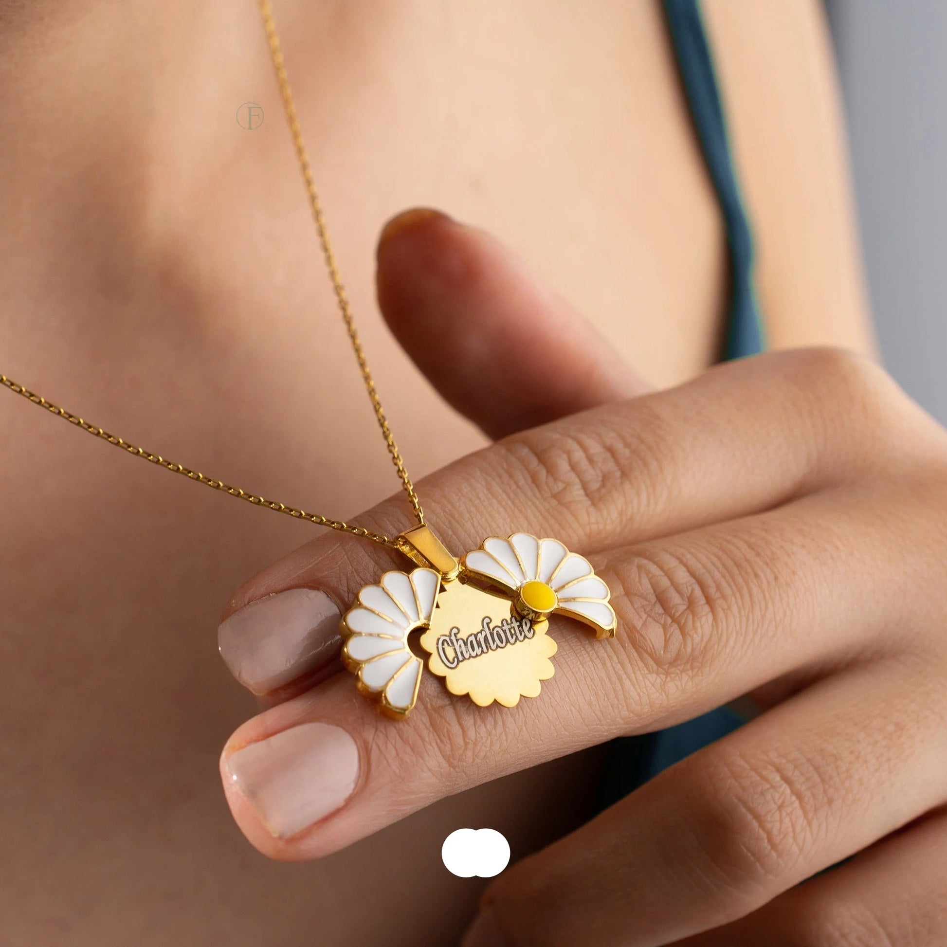 Personalised Daisy Necklace|Gift for Her