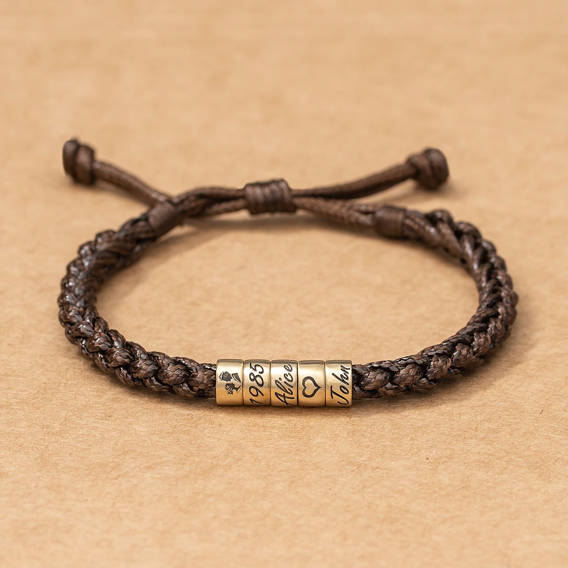 Personalized Women Woven Leather Bracelet