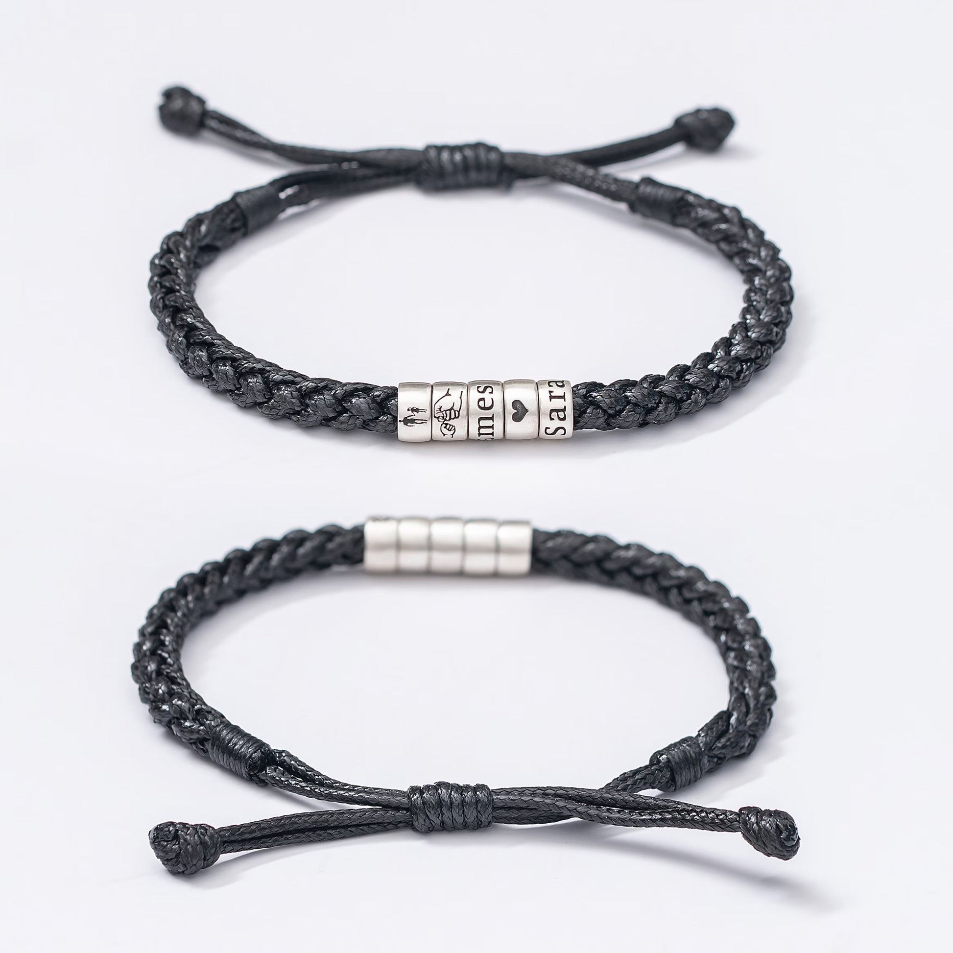 Personalized Women Woven Leather Bracelet