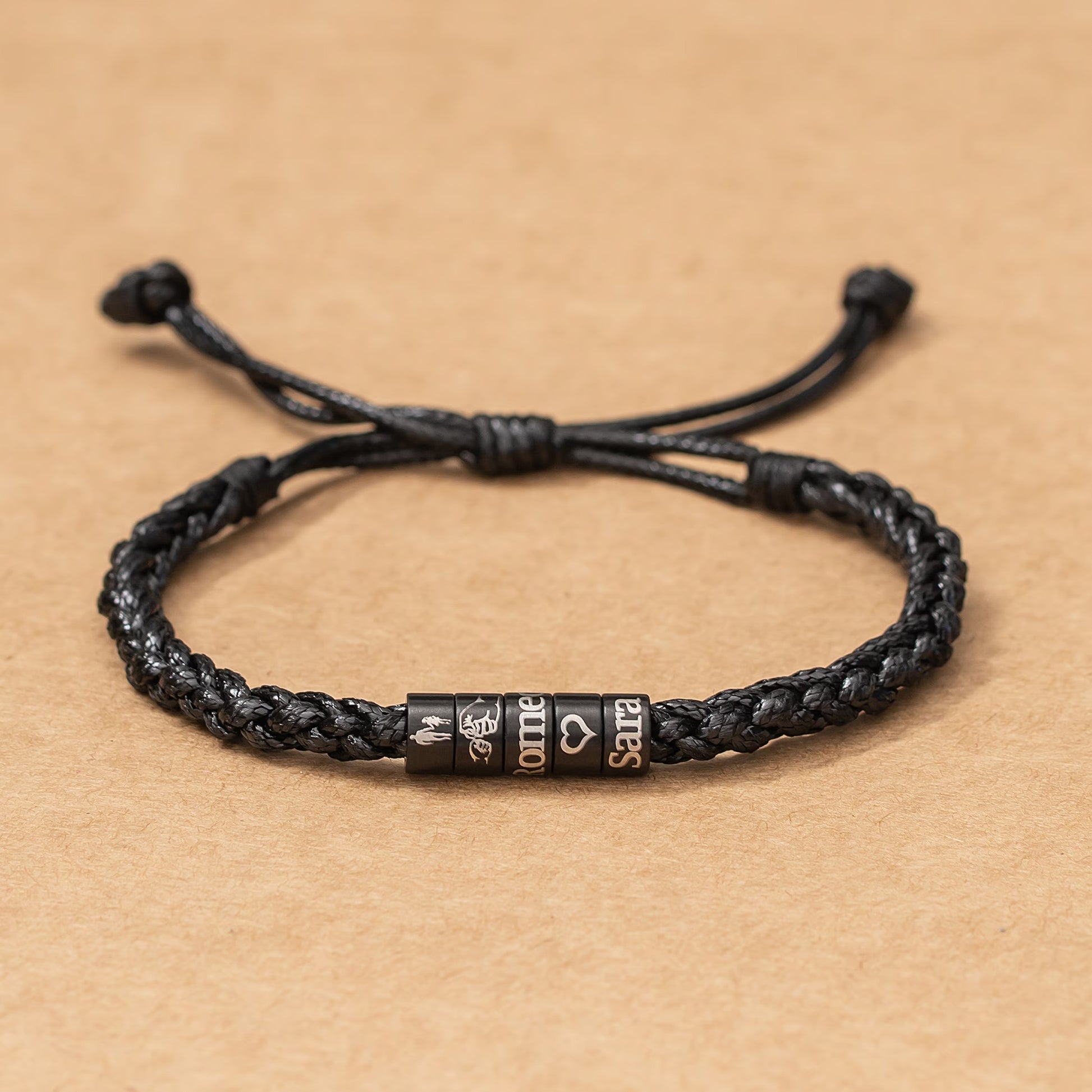 Personalized Women Woven Leather Bracelet