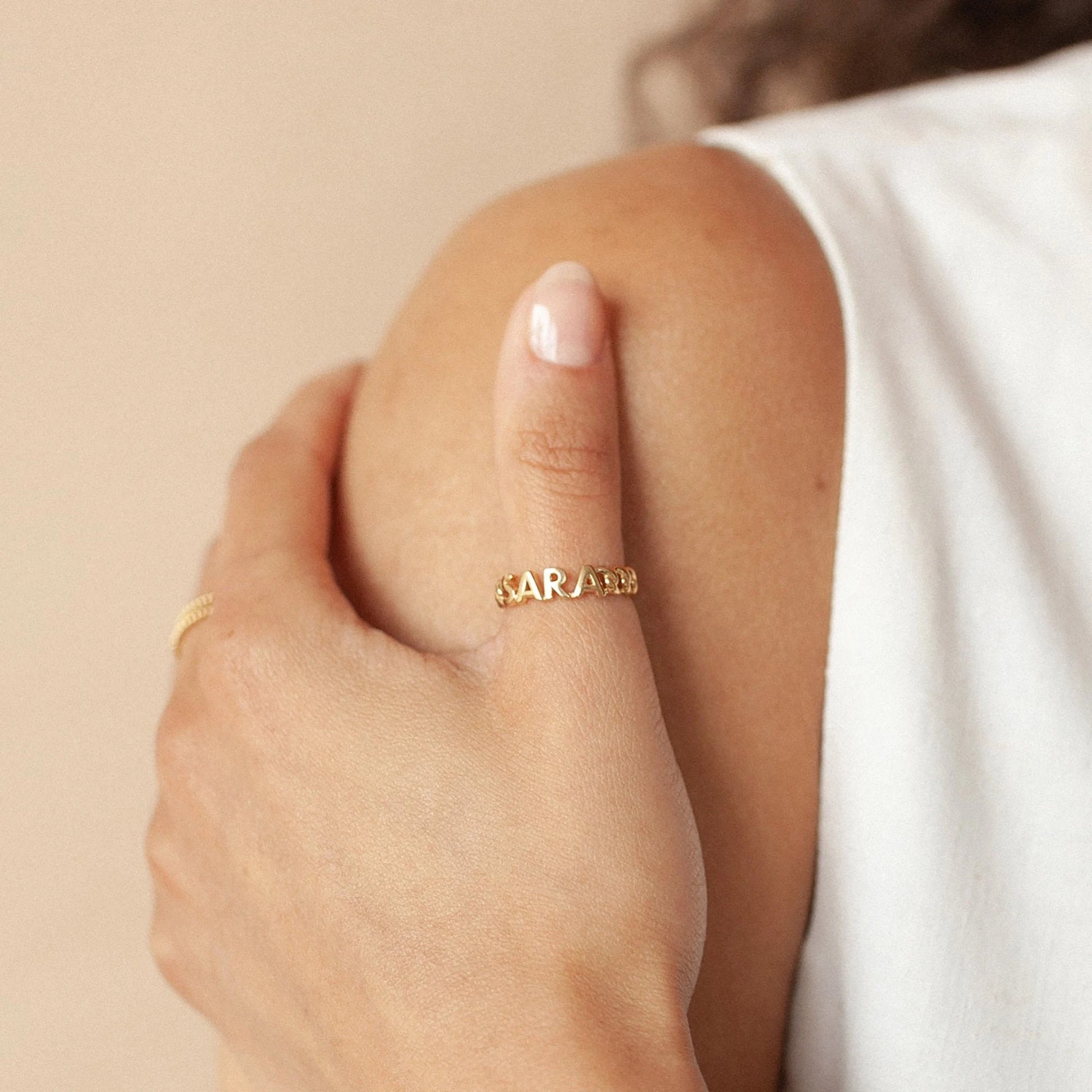 Personalized Name & Heart Ring