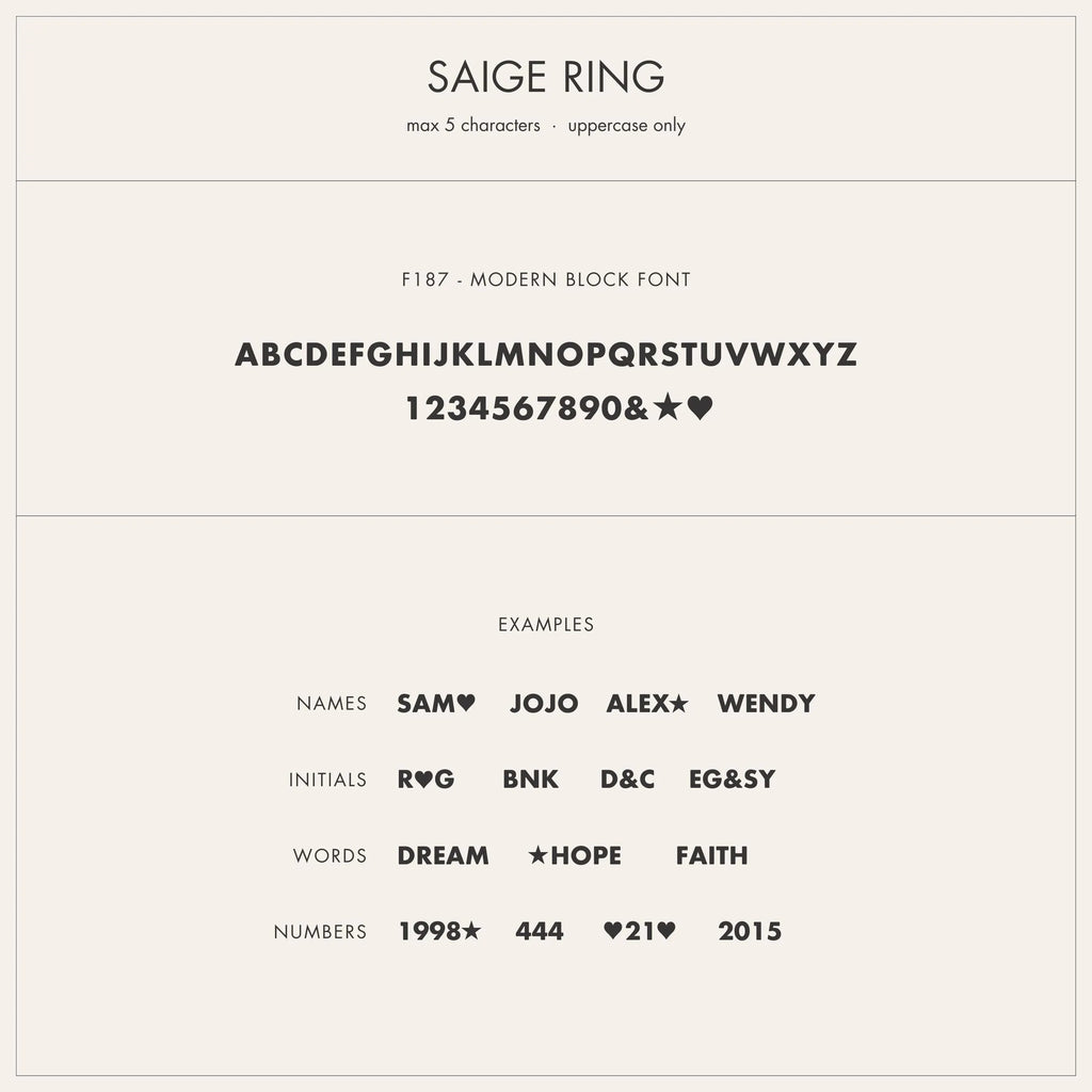 Personalized Name & Heart Ring