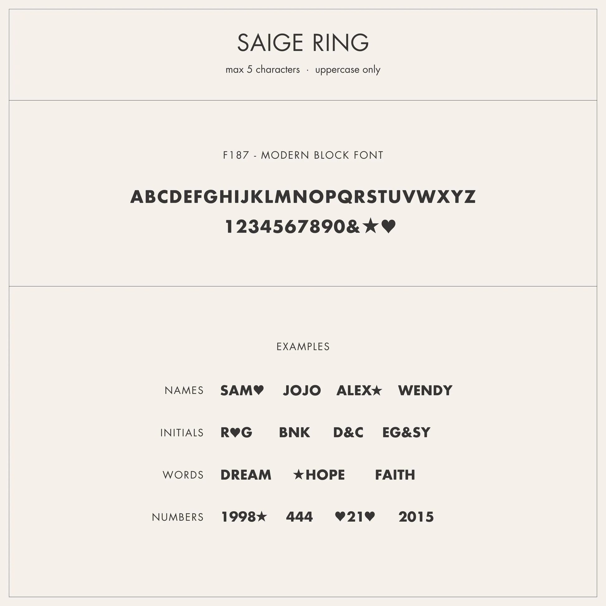 Personalized Name & Heart Ring