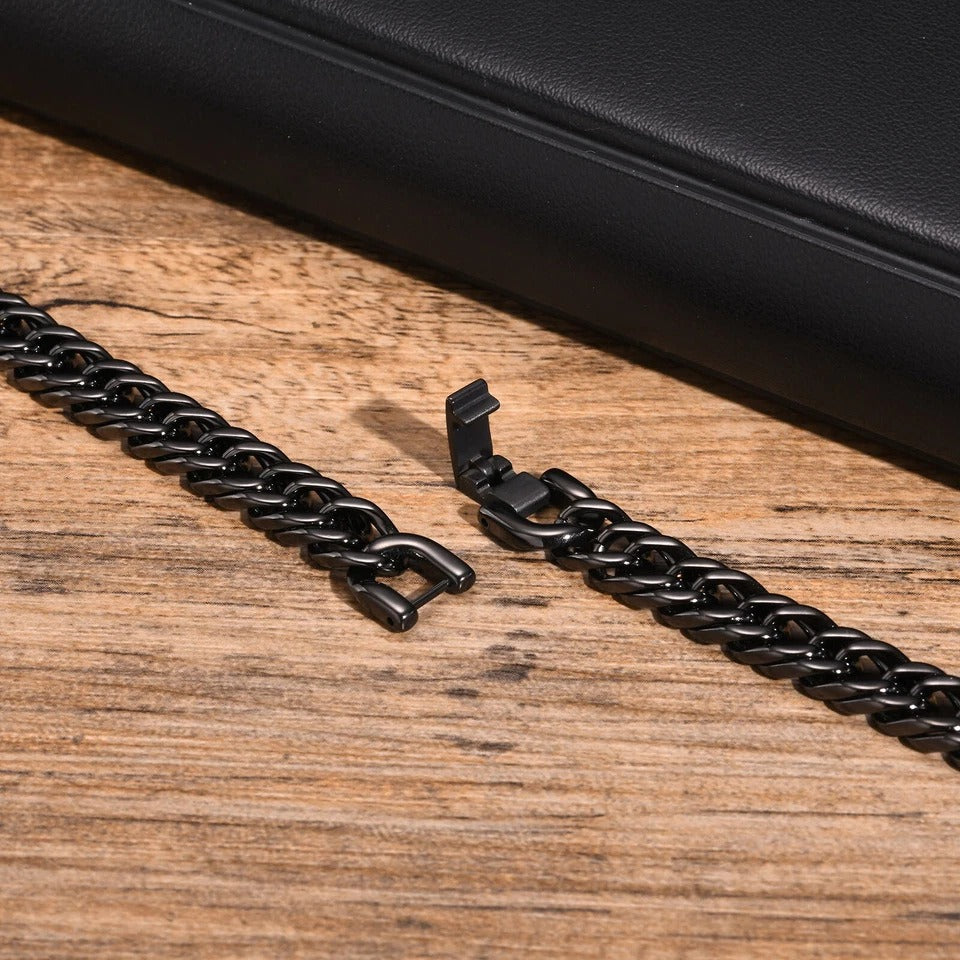 Stainless Steel Men's Bracelet - Custom Engraved with Name - Personalized Handmade