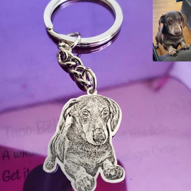 Turn Memories into Carryable Art: Personalized Photo Engraved Keychain