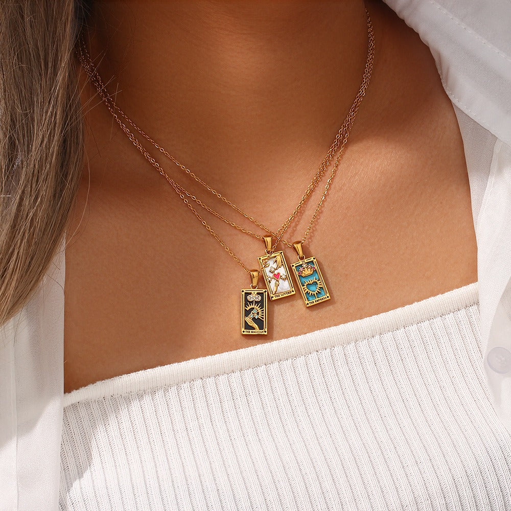 Turquoise Crowned Heart Pendant Necklace, 'The Empress'
