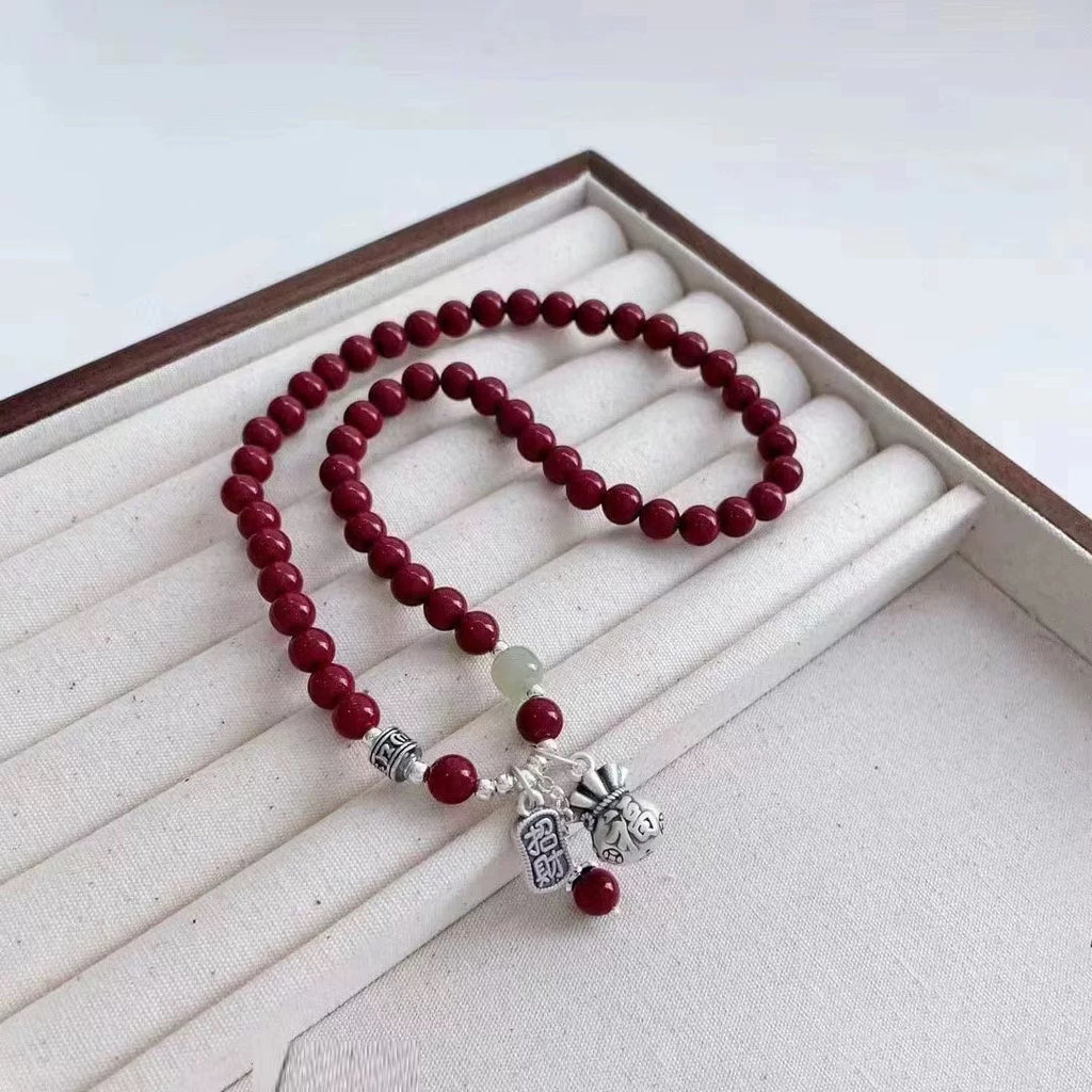 Waterdrop Buddha Bracelet, 'Sacred Flow'